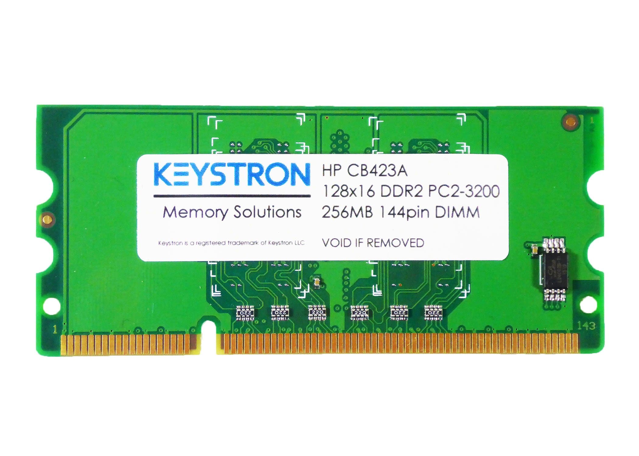 Keystron CB423A 256MB DDR2 144-pin DIMM Printer Memory for HP LaserJet CP2025x CP5225x CP5225dn Laser Jet Pro CP1525NW