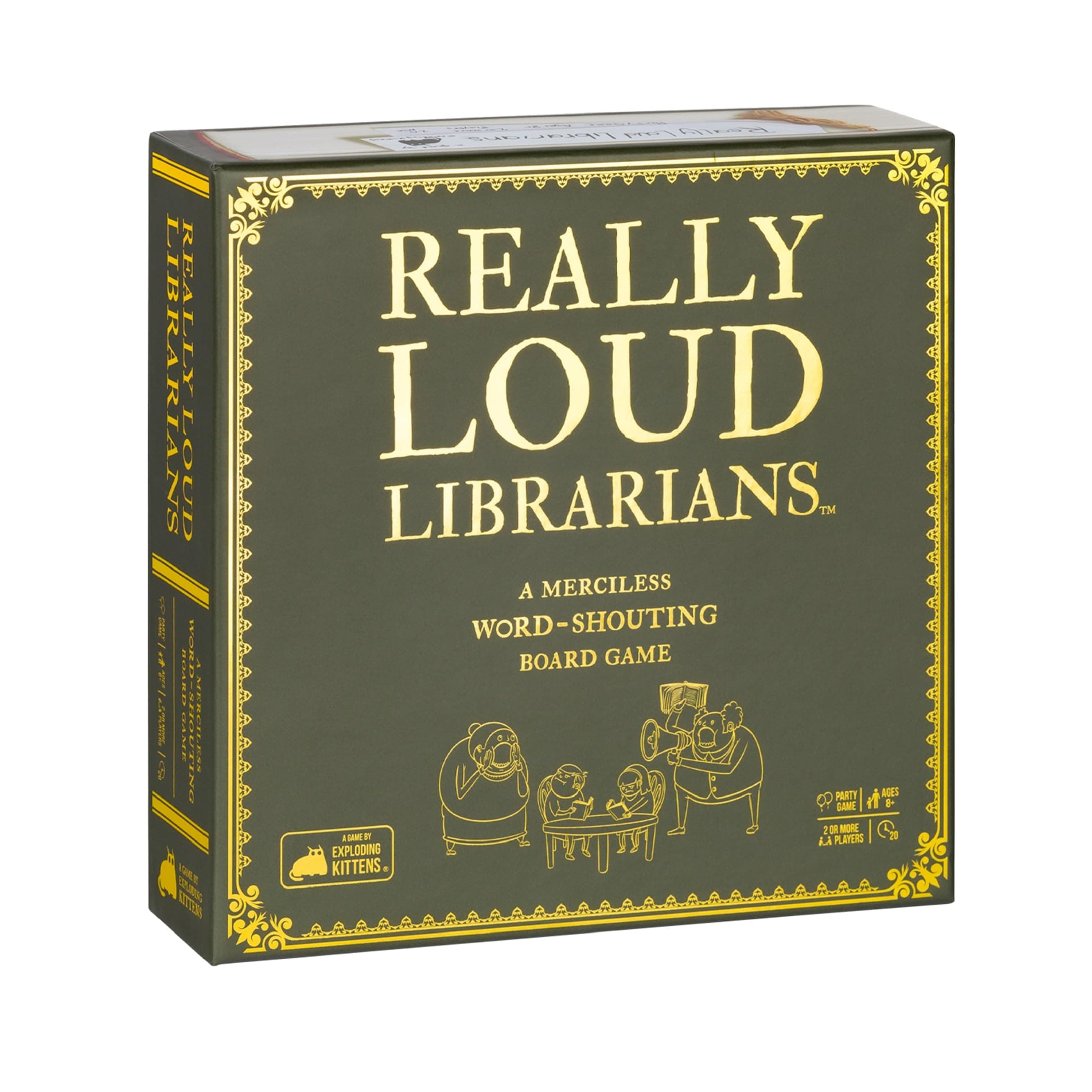Presents Really Loud Librarians - Fast-Paced Board Games for Adults and Kids Age 8 and Up, Perfect Family Night Fun & Parties, Word-Shouting Family Games, Easy to Learn