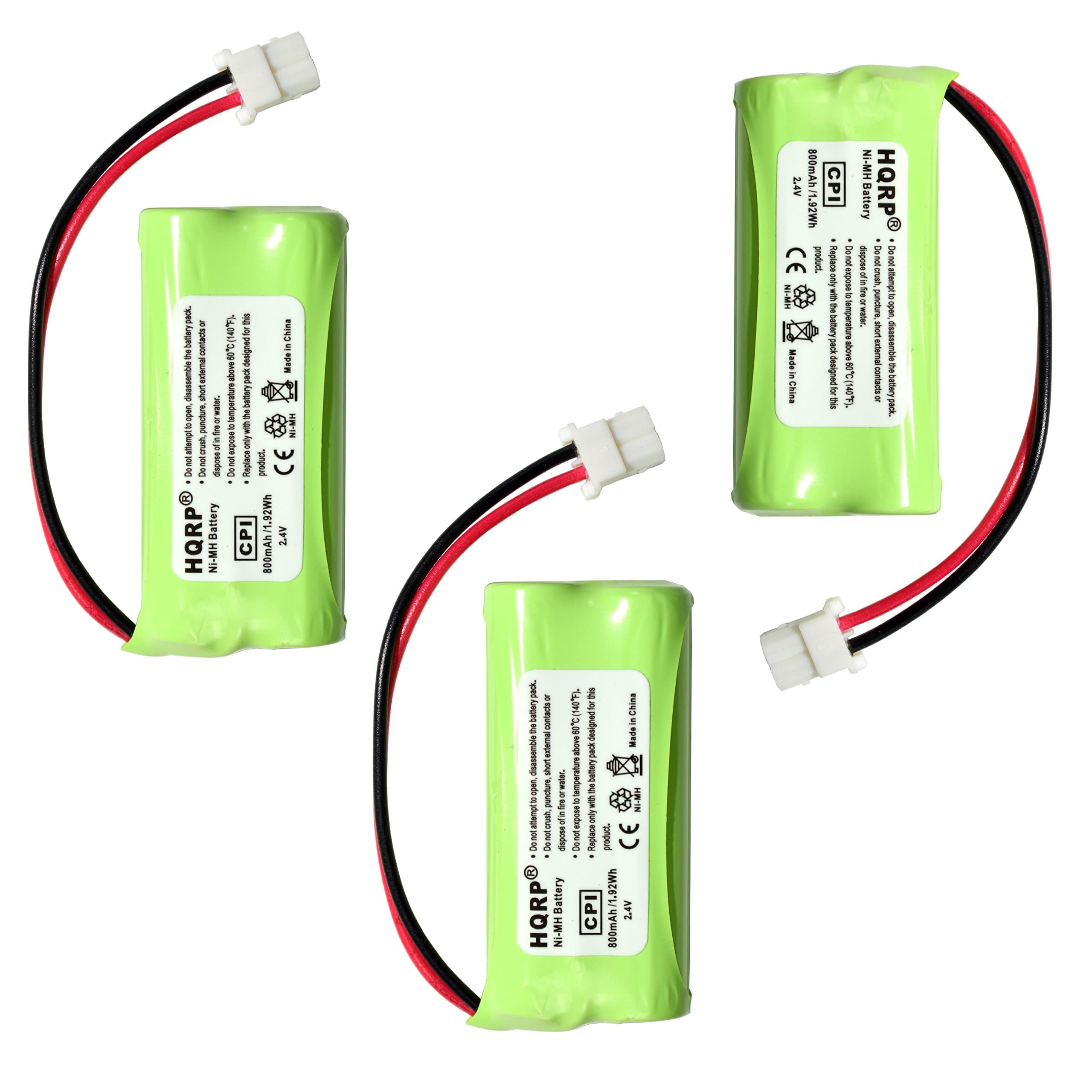 HQRP Phone Battery 3-Pack Compatible with VTech CS6329-3 CS6329-4 CS6329-5 CS6329 CS6329-2 Cordless Telephone