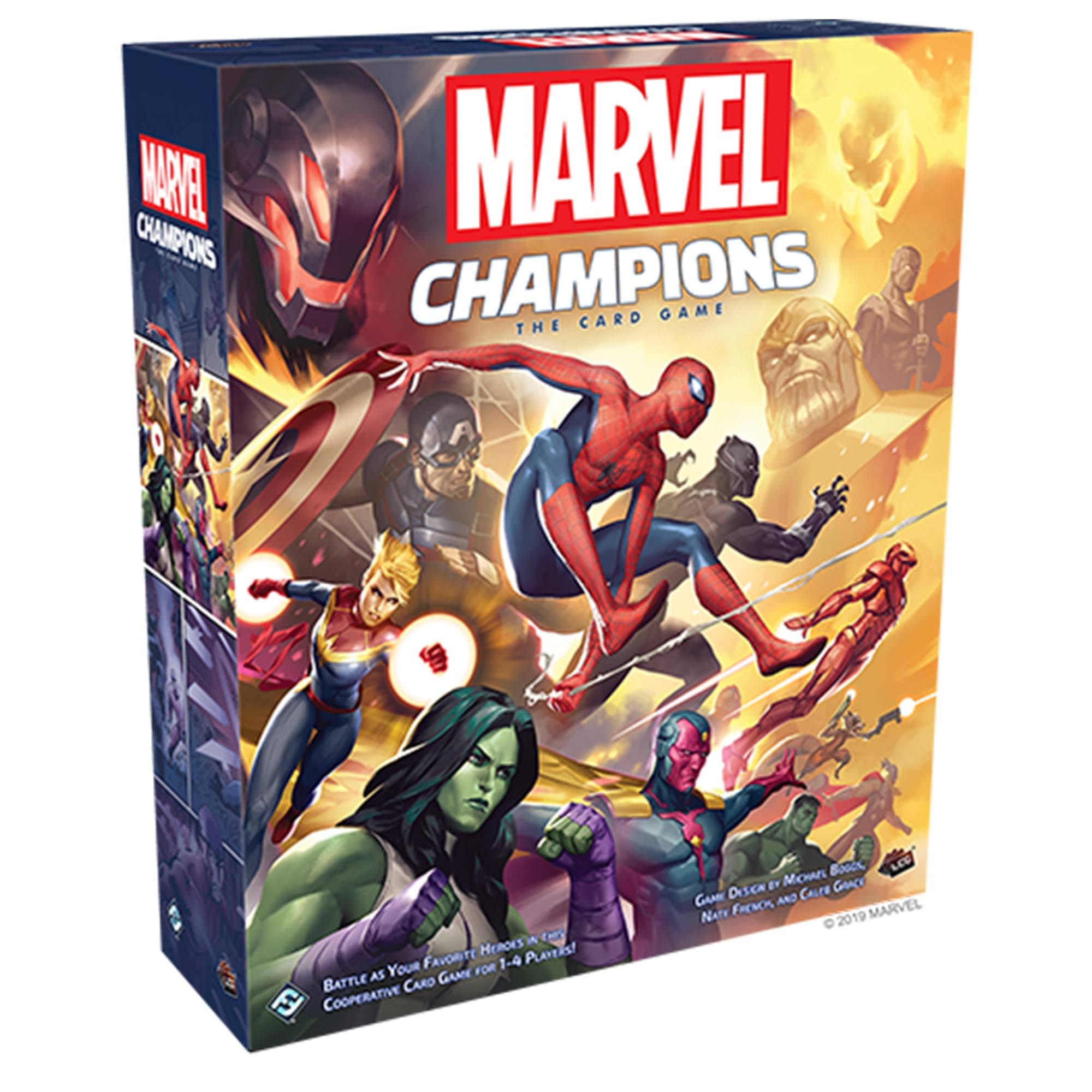 - Asmodee Marvel Champions The Card Game (Core Set) - Cooperative Superhero Strategy Game for Kids and Adults, Ages 14+, 1-4 Players, 45-90 Minute Playtime