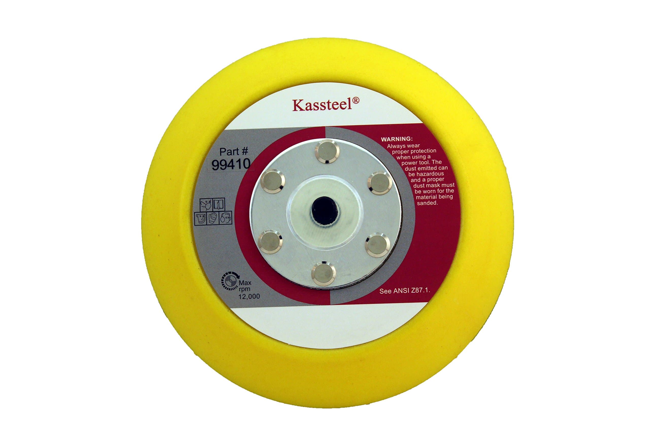 99410 5" Back Up Pad 5/16"-24 Threaded Hub for PSA Sanding Discs (1 Pad)