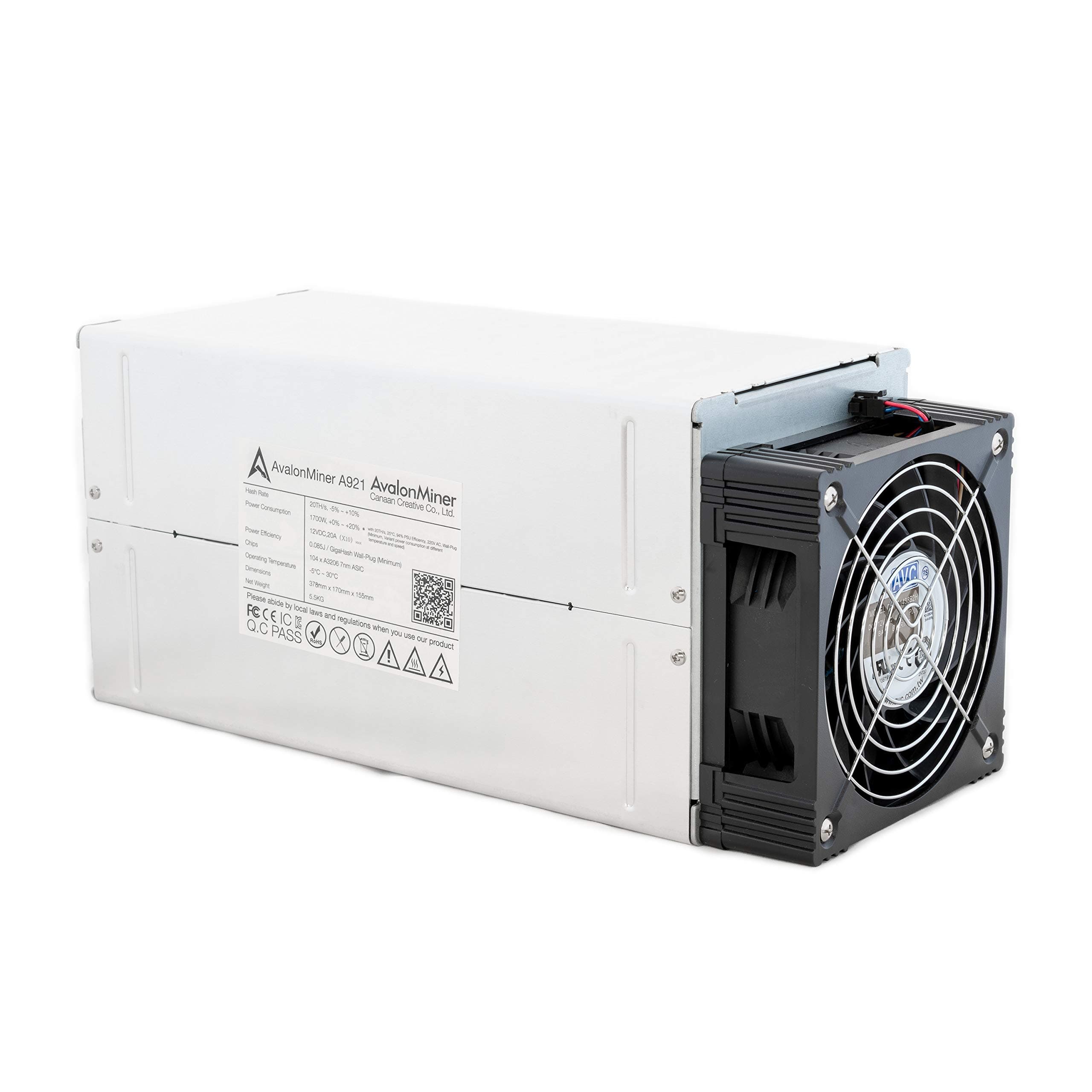 Canaan Avalon 921-20 TH/s Bitcoin Miner