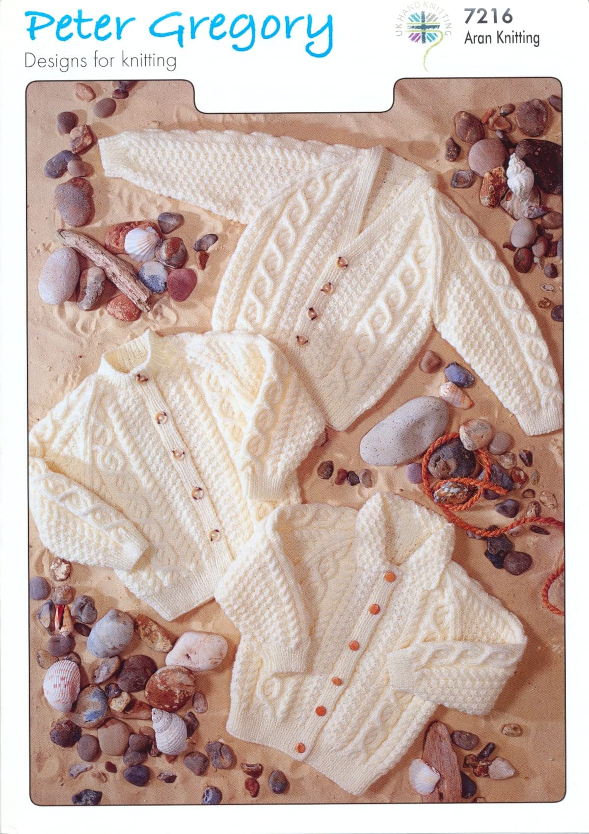 Peter Gregory Knitting Pattern 7216 Baby Cardigans
