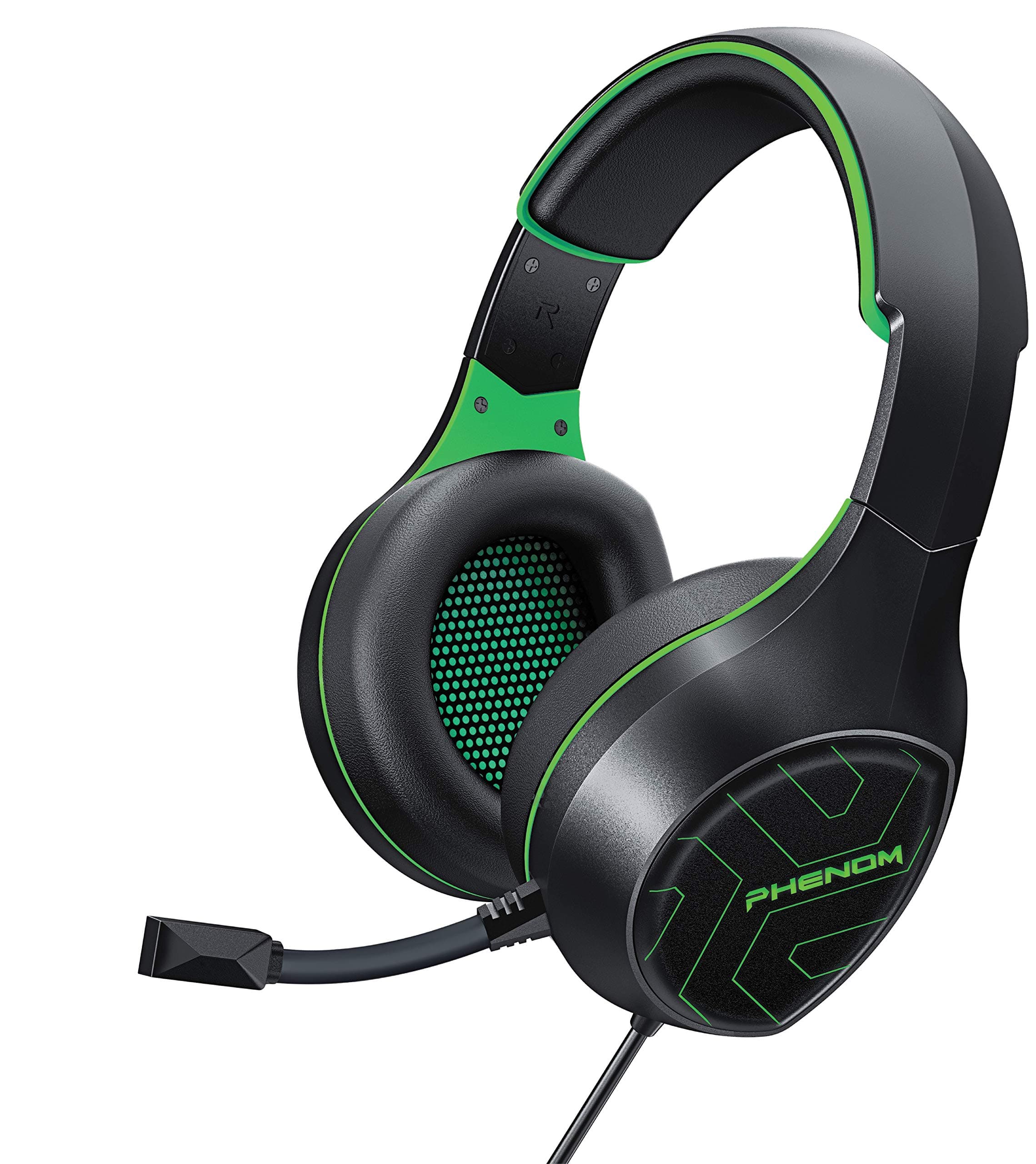 Phenom Evo Core EXP04 Gaming Headset with Boom Mic, Compatible with PS4, Xbox and Mobile Device (Green)