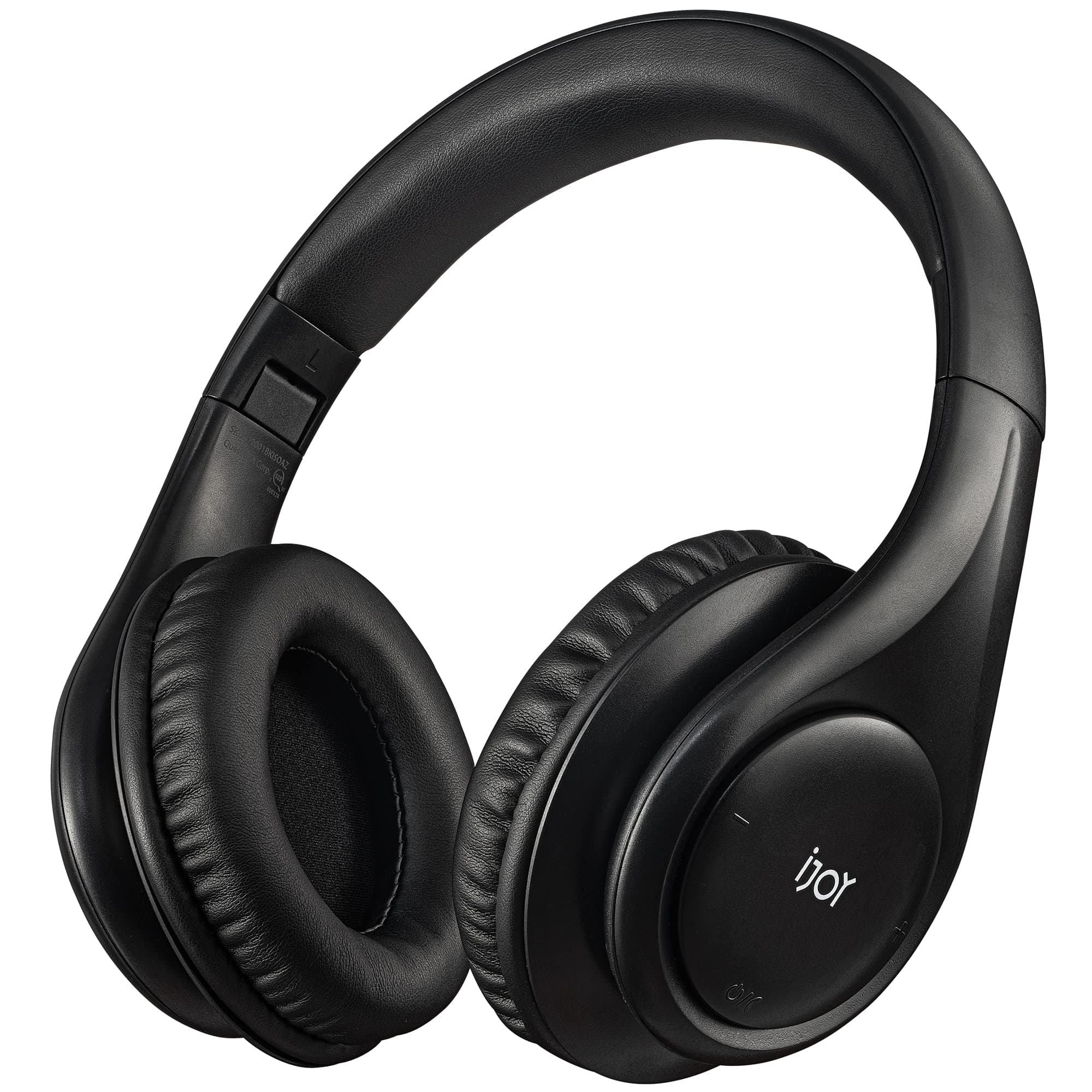 ISO Bluetooth 5.0 Wireless Over Ear Foldable Stereo Headphones with 30 Hours Battery and Built-in Microphone, (Matte Black)