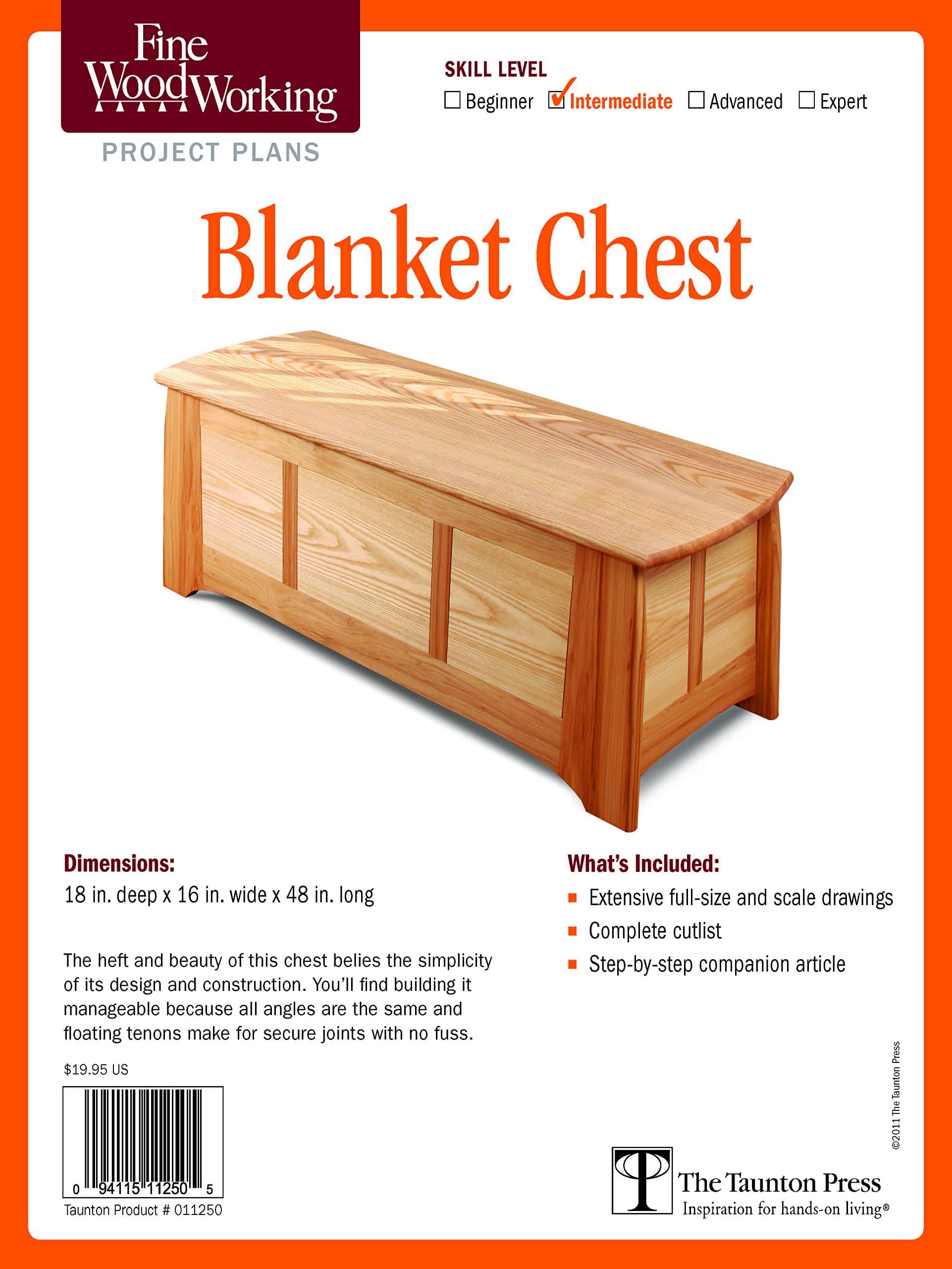 Fine Woodworking's Blanket Chest Plan (Fine Woodworking Project Plans) Misc. Supplies – October 4, 2011