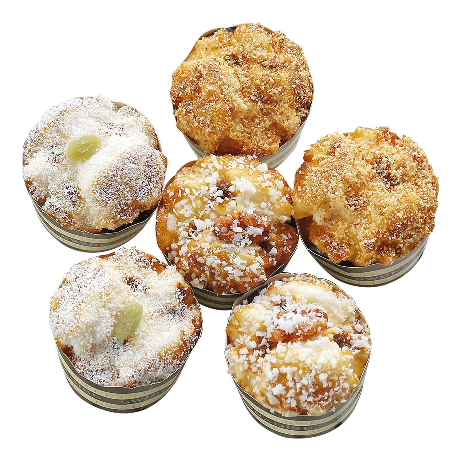 MASTER FENG 6 Pieces Fake Cupcakes Bread Decor, Simulation Artificial Cakes Kitchen Toy Food Dessert Display Props