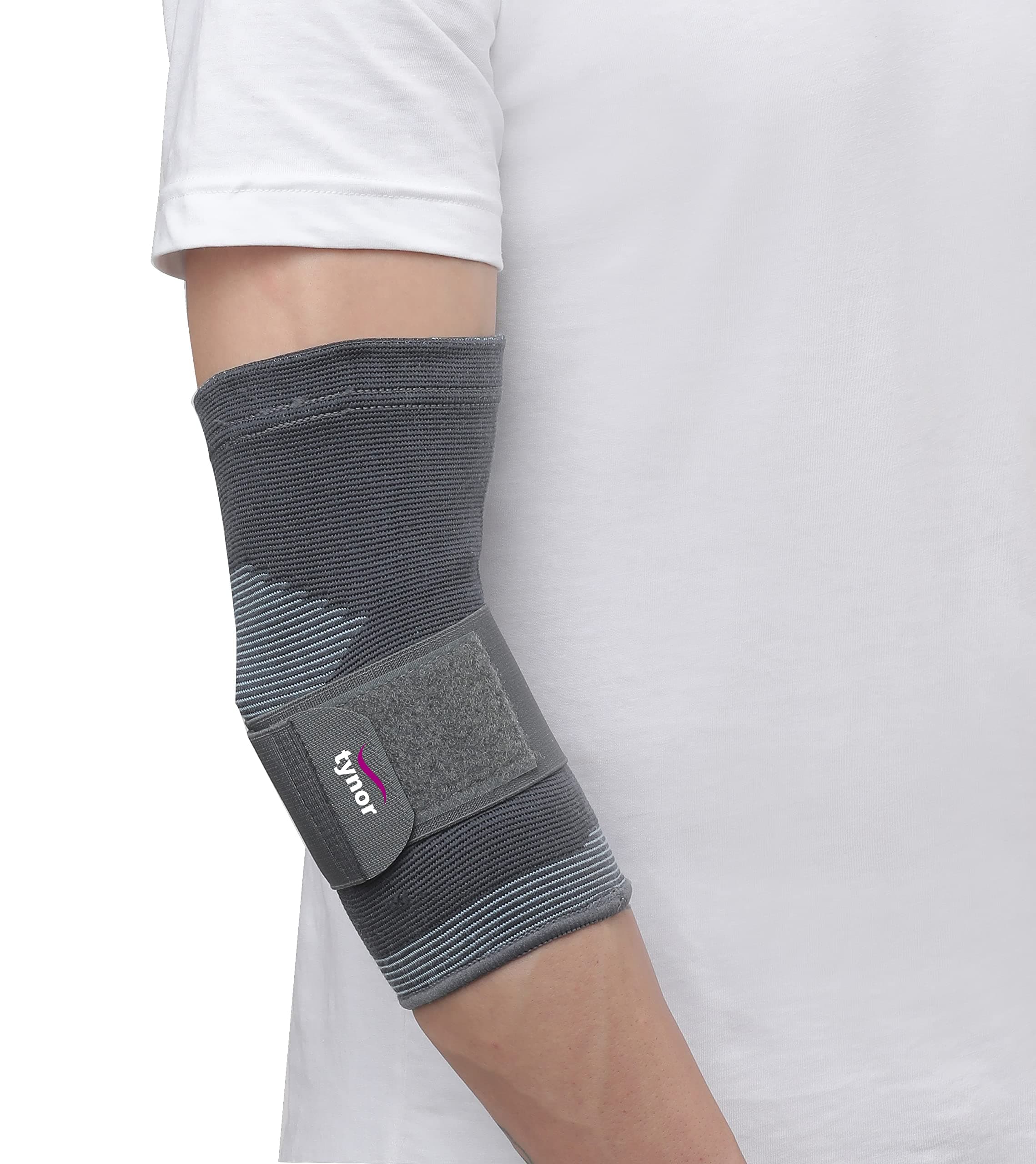 Elbow Support, Grey, Large, 1 Unit