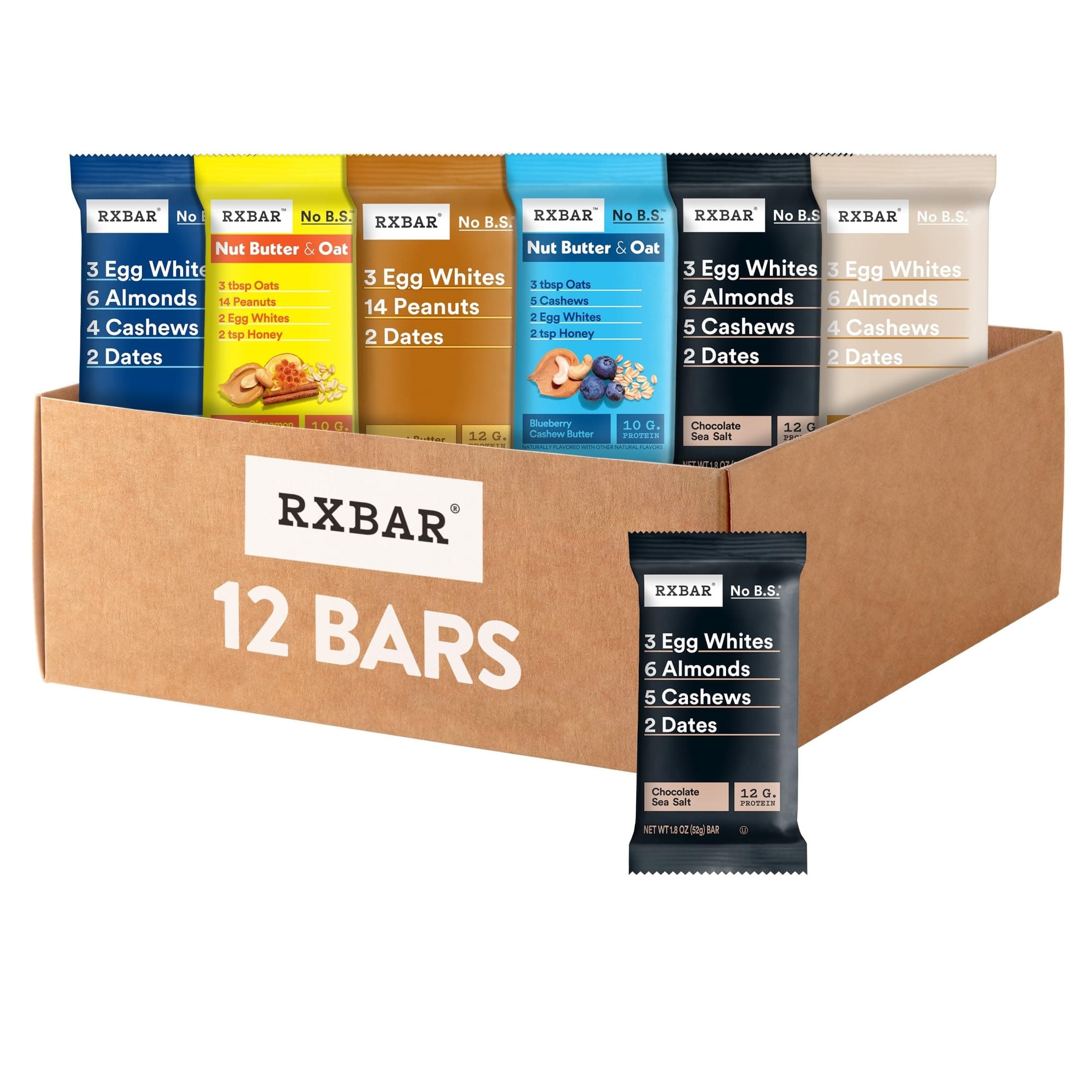 Protein Bars, Snack Bars, Variety Pack (12 Count)