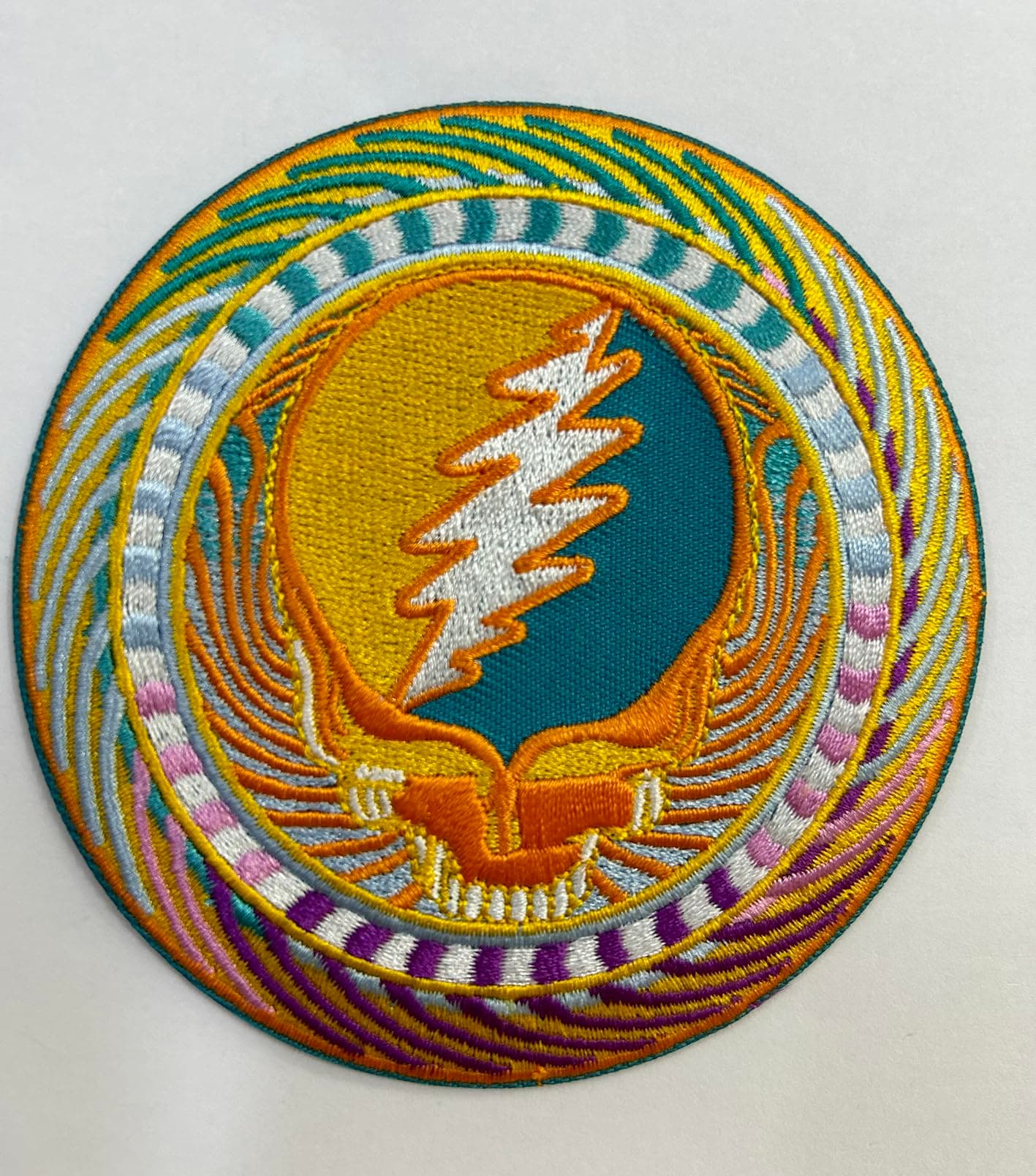 C&D Visionary Grateful Dead Sunburst SYF Patch, Yellow, Purple, Blue