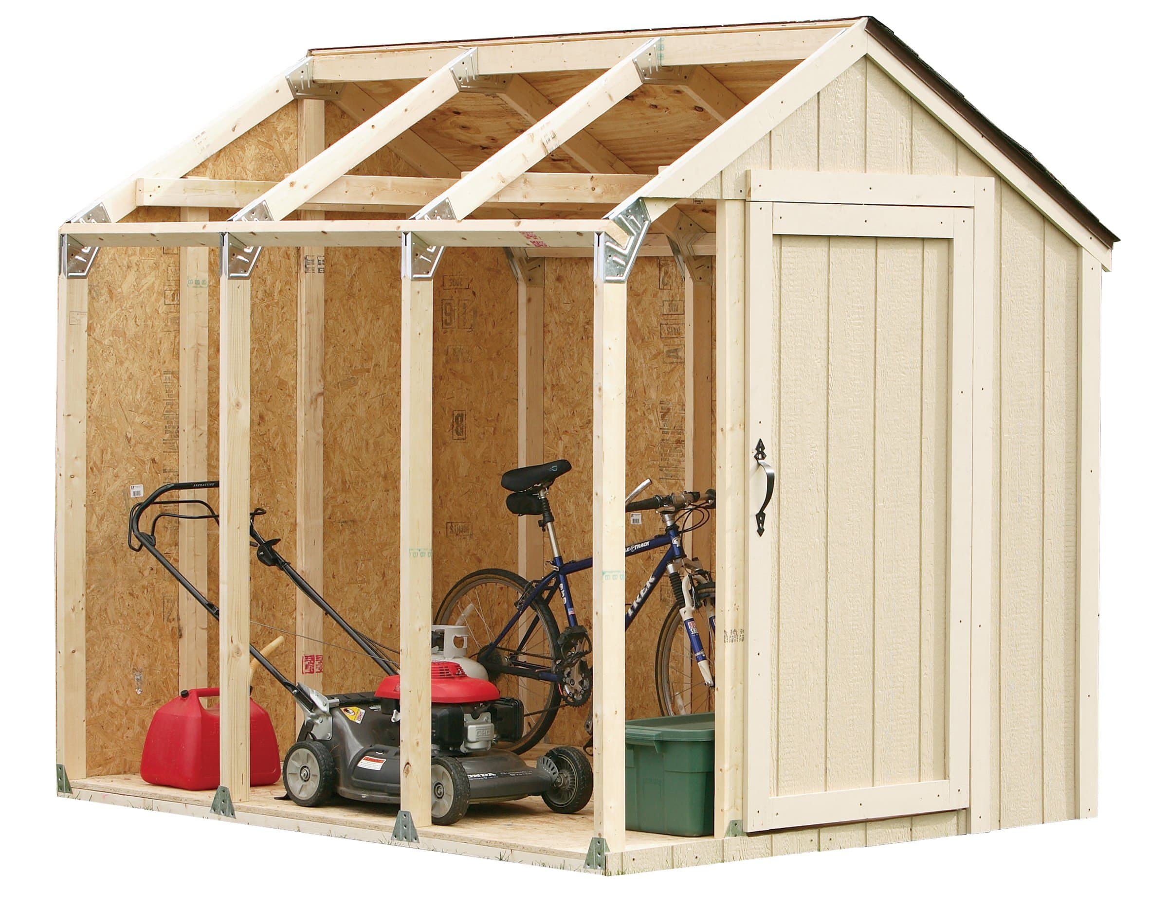 2x4basics 90192MI Custom Shed Kit with Peak Roof