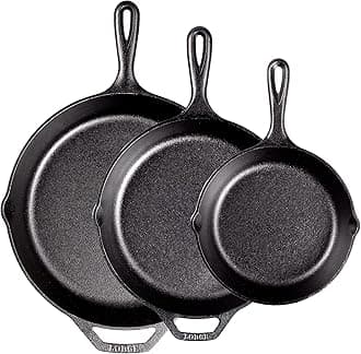 Lodge 3 Piece Skillet Set (5SK, 8SK, 10SK)