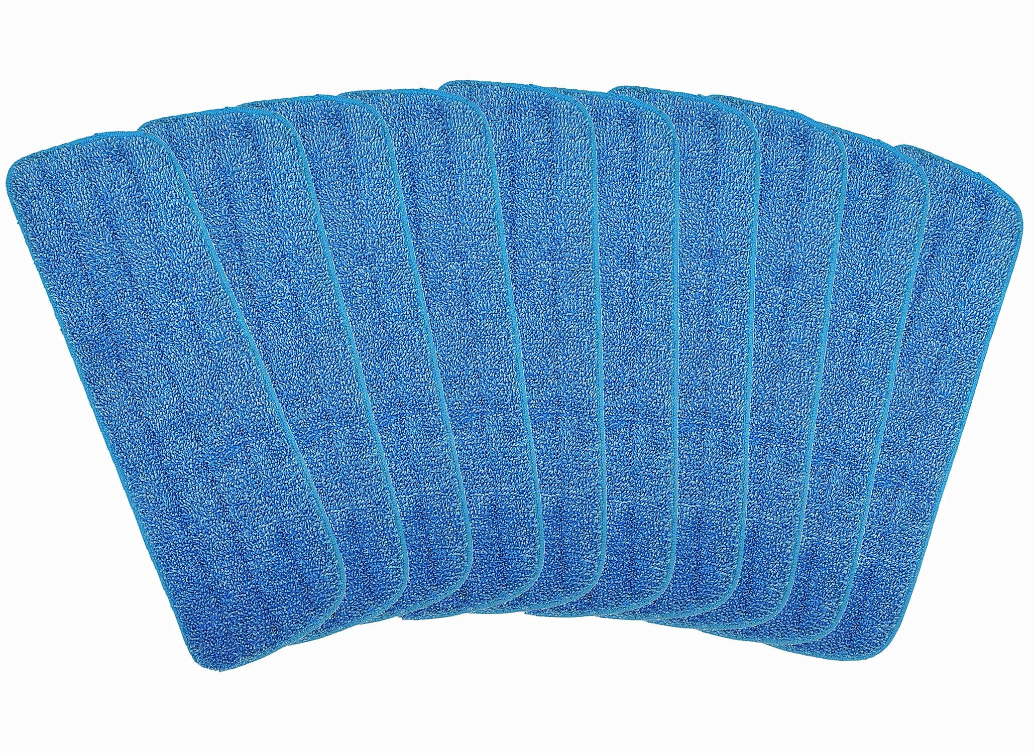 10 Pack Microfiber Spray Mop Replacement Heads for Wet/Dry Mops Floor Cleaning Pads Compatible with Bona Floor Care System