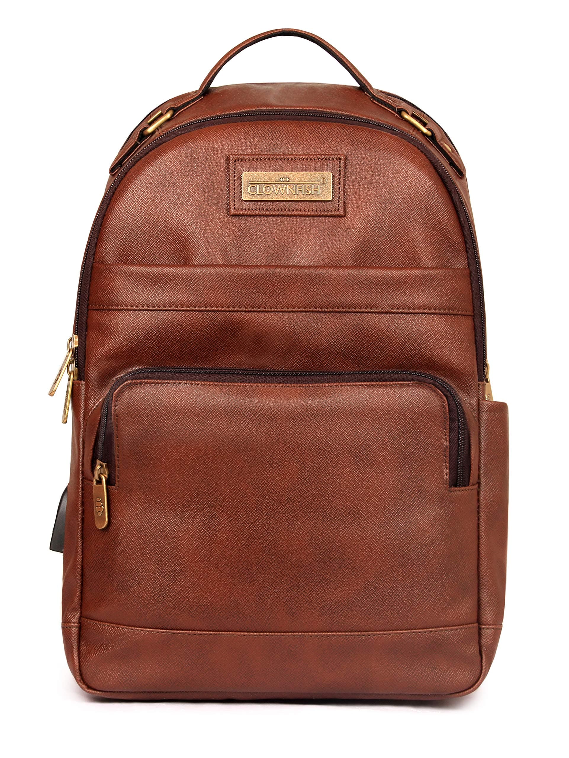 Vegan Leather Mature Unisex Laptop Backpack