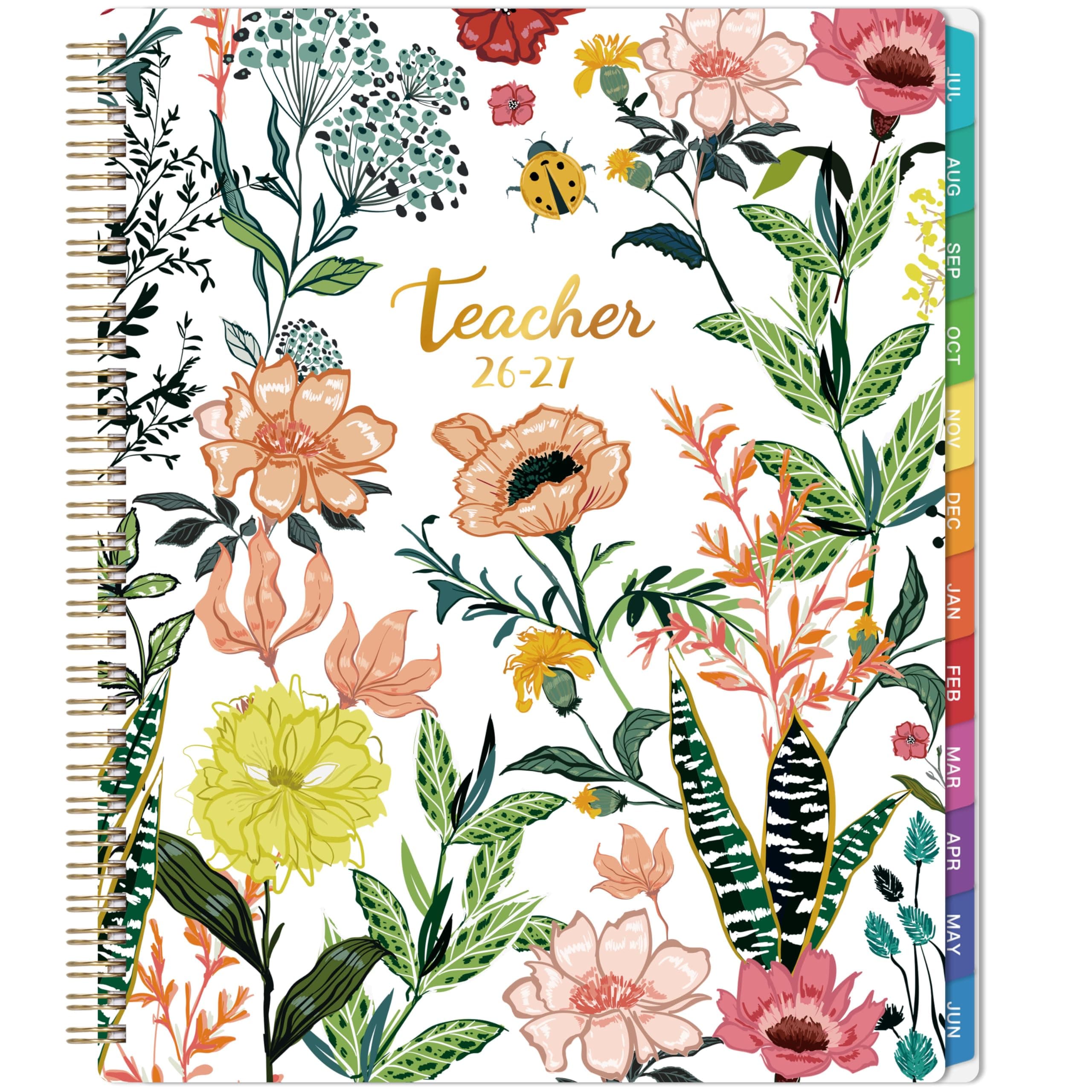 Teacher Planner 2026-2027 - Lesson Planner from Jul. 2026 - Jun. 2027, 8.5'' x 11'', Lesson Plan Book, Weekly and Monthly Homeschool Planner, Academic Planner 2026-2027 with Inspirational Quotes