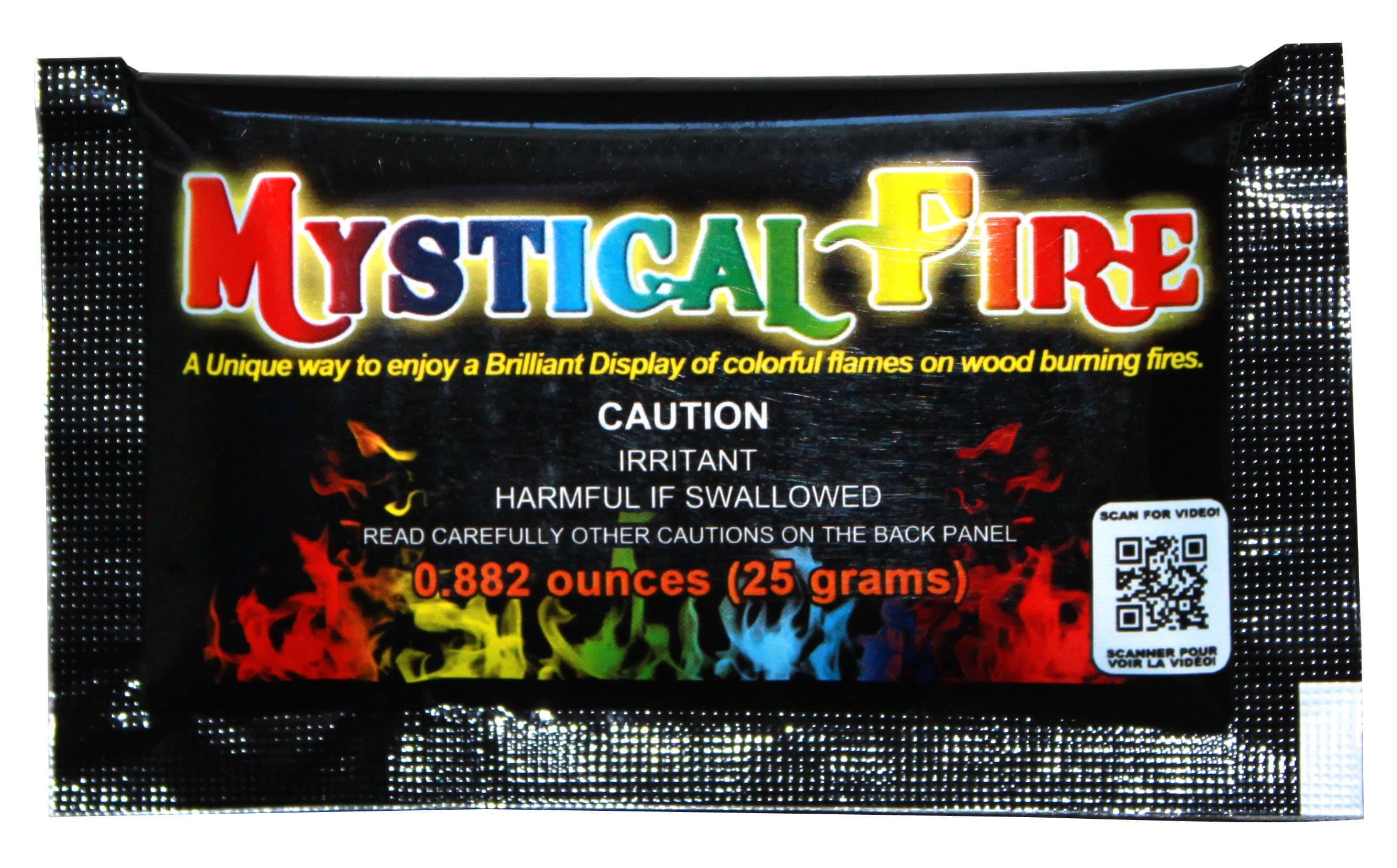 Mystical Fire Color Changing Packets Fire Pits Campfire Long-Lasting Enchanted Multi-Color Magical Family Fun for Indoor Fireplace or Outdoor Use 25 Gram 12 Pack