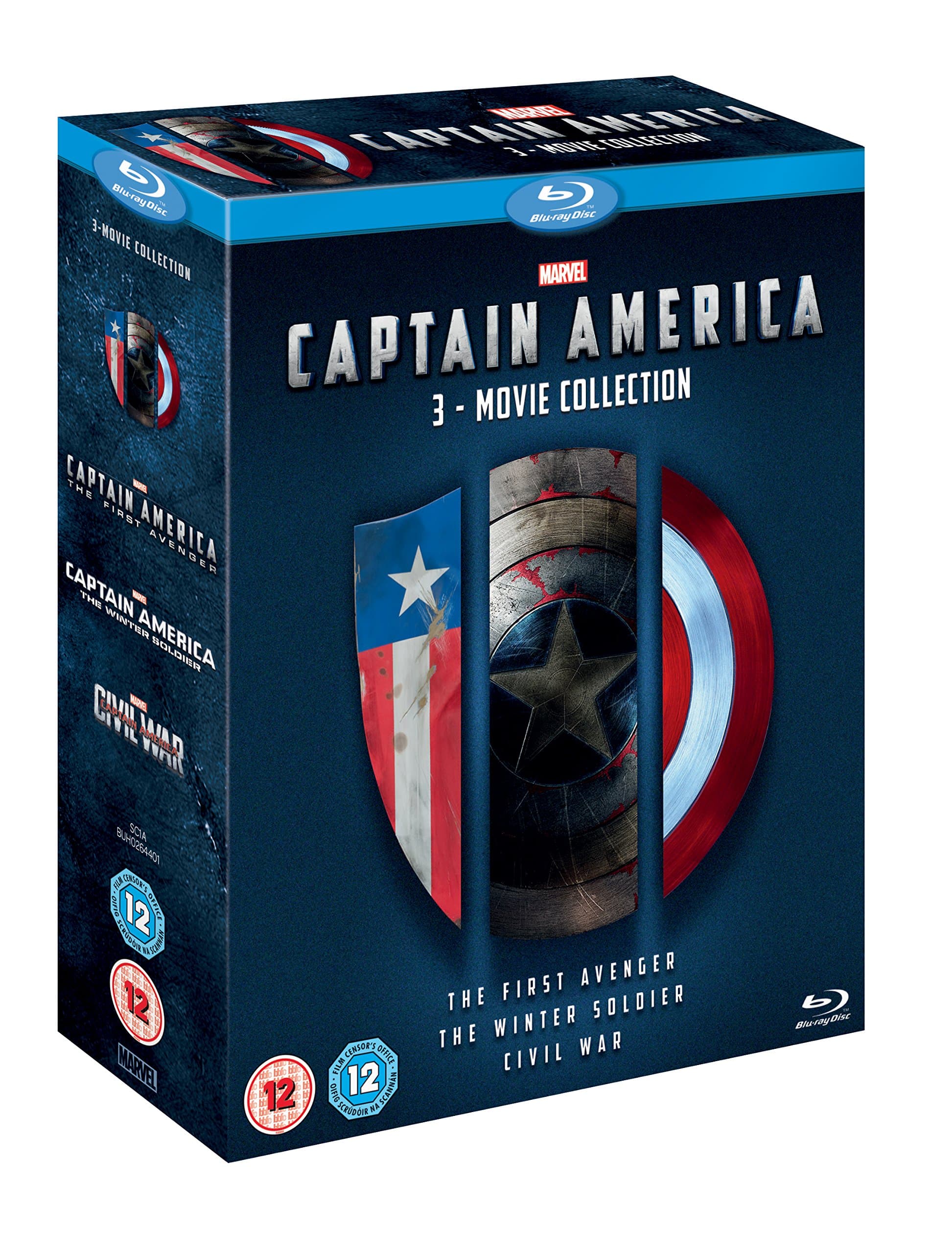 Marvel Studio's Captain America 1-3 [Blu-ray] [Region Free]