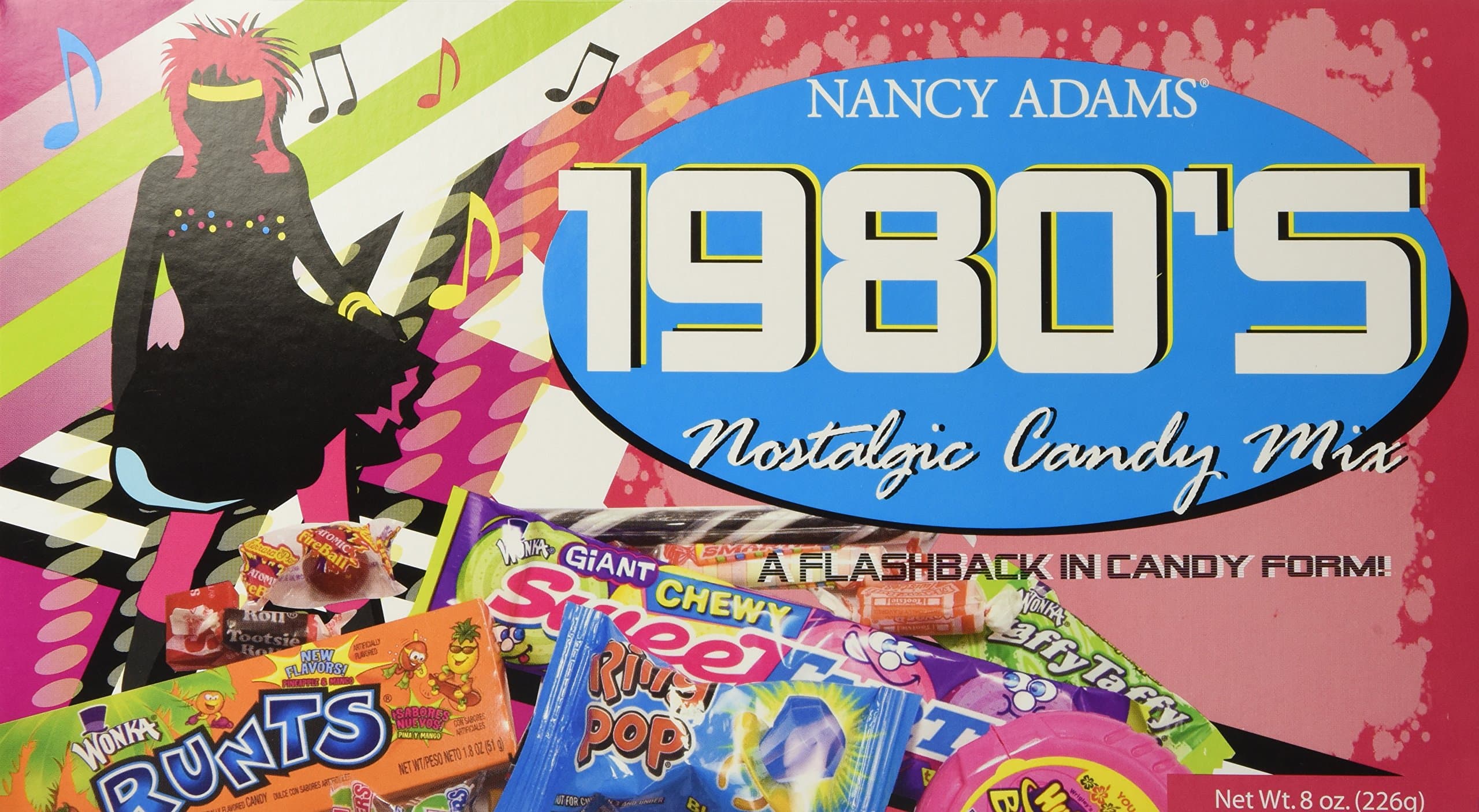 1980's Retro Candy Gift Box-Decade Box Gift Basket - Classic 80's Candy by Nancy Adams