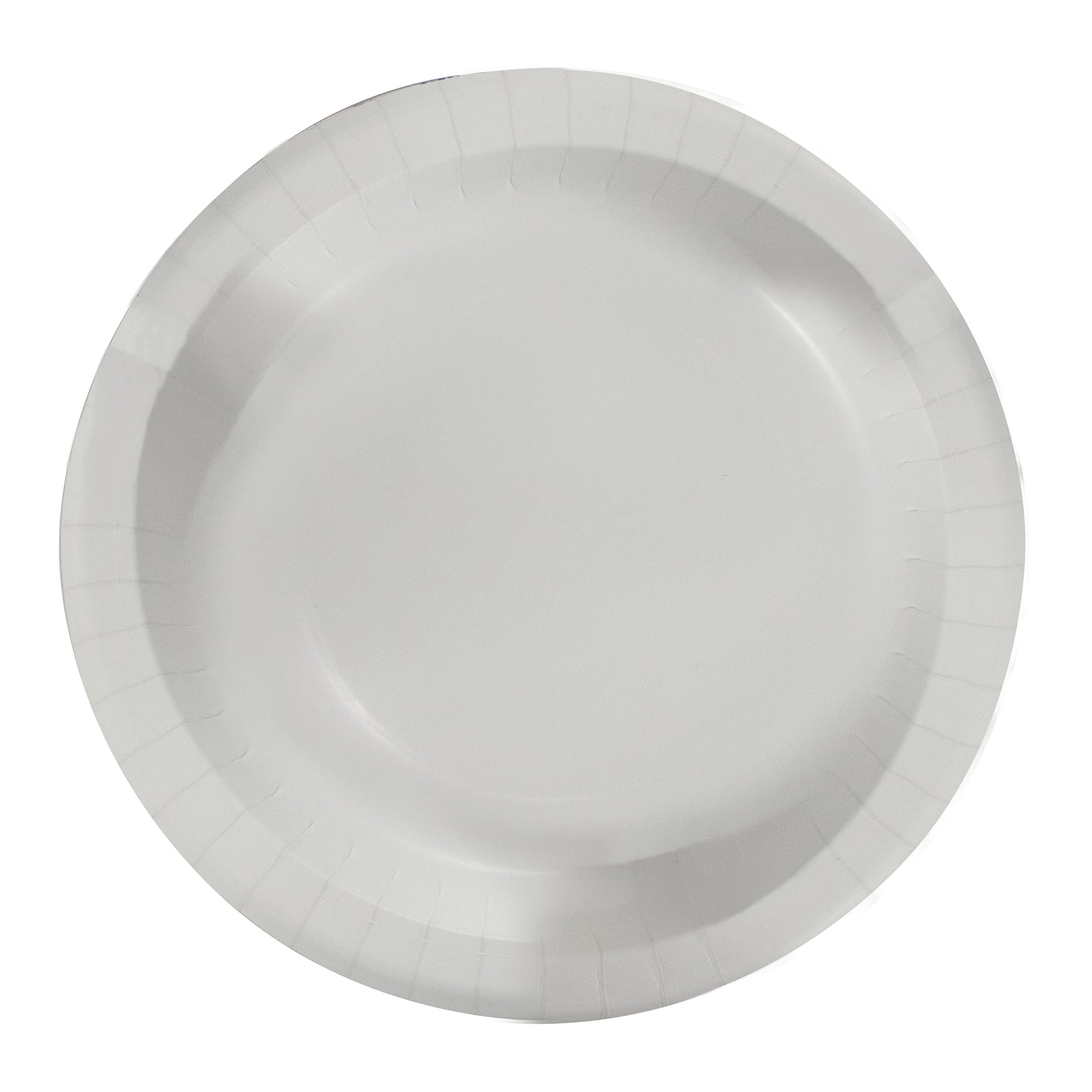 Concept Party Products CPPL48WH 48 Count Coated Paper Dessert Plates, White