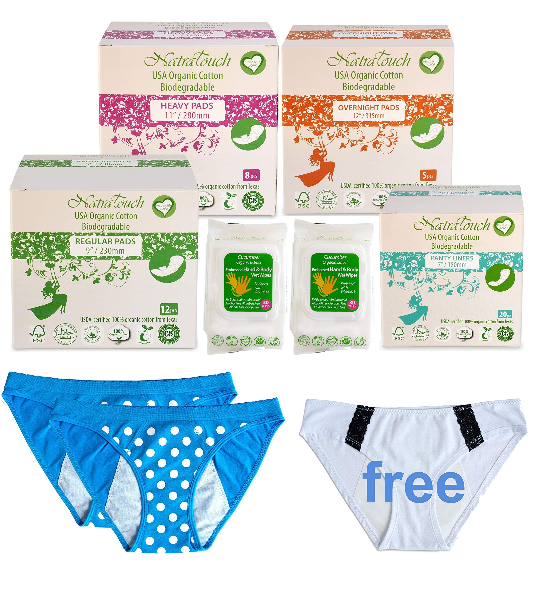 WorryFree First Period Kit (Polka Dots Small)