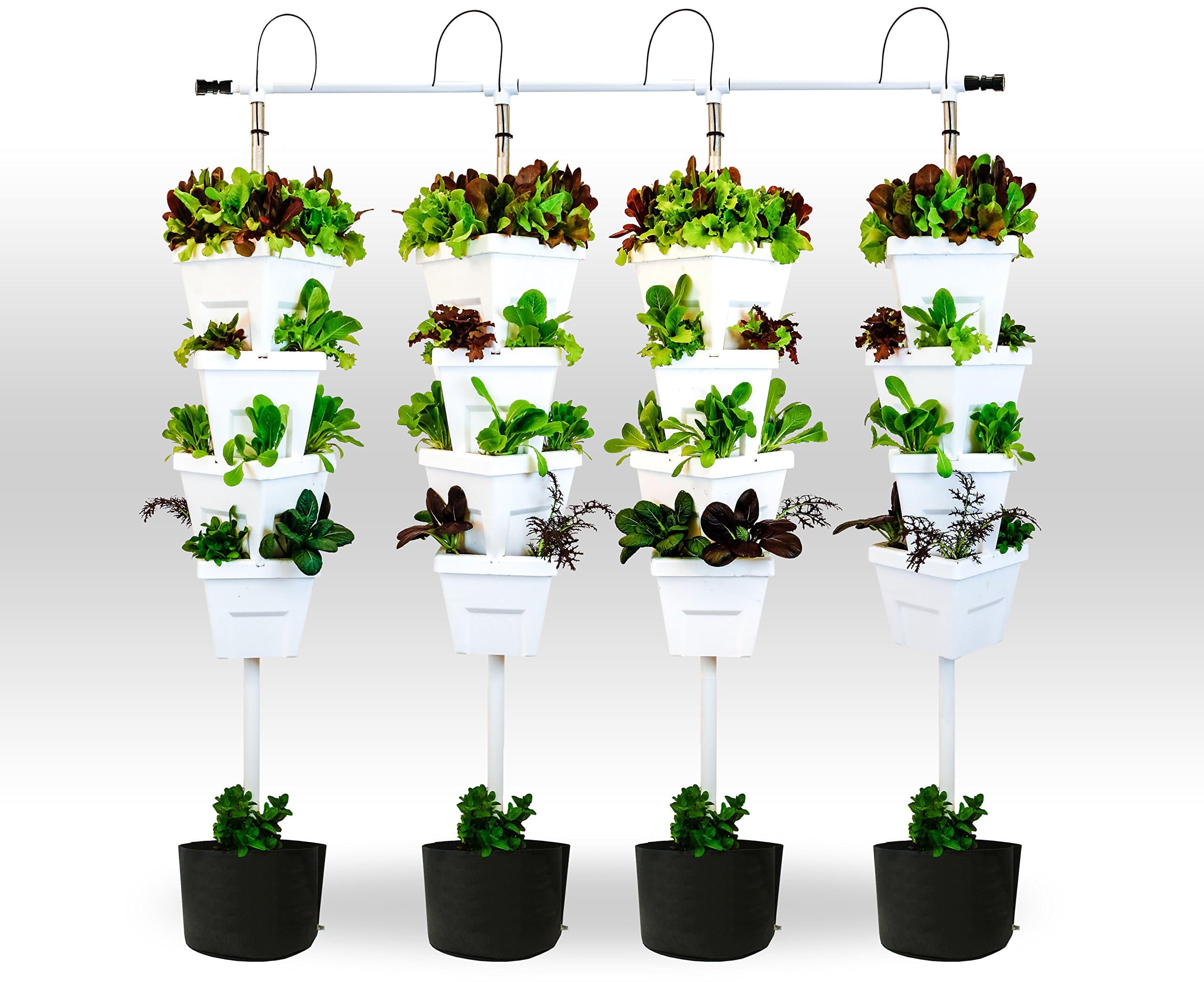 DIY 4 Tower With Ground Containers Garden System …