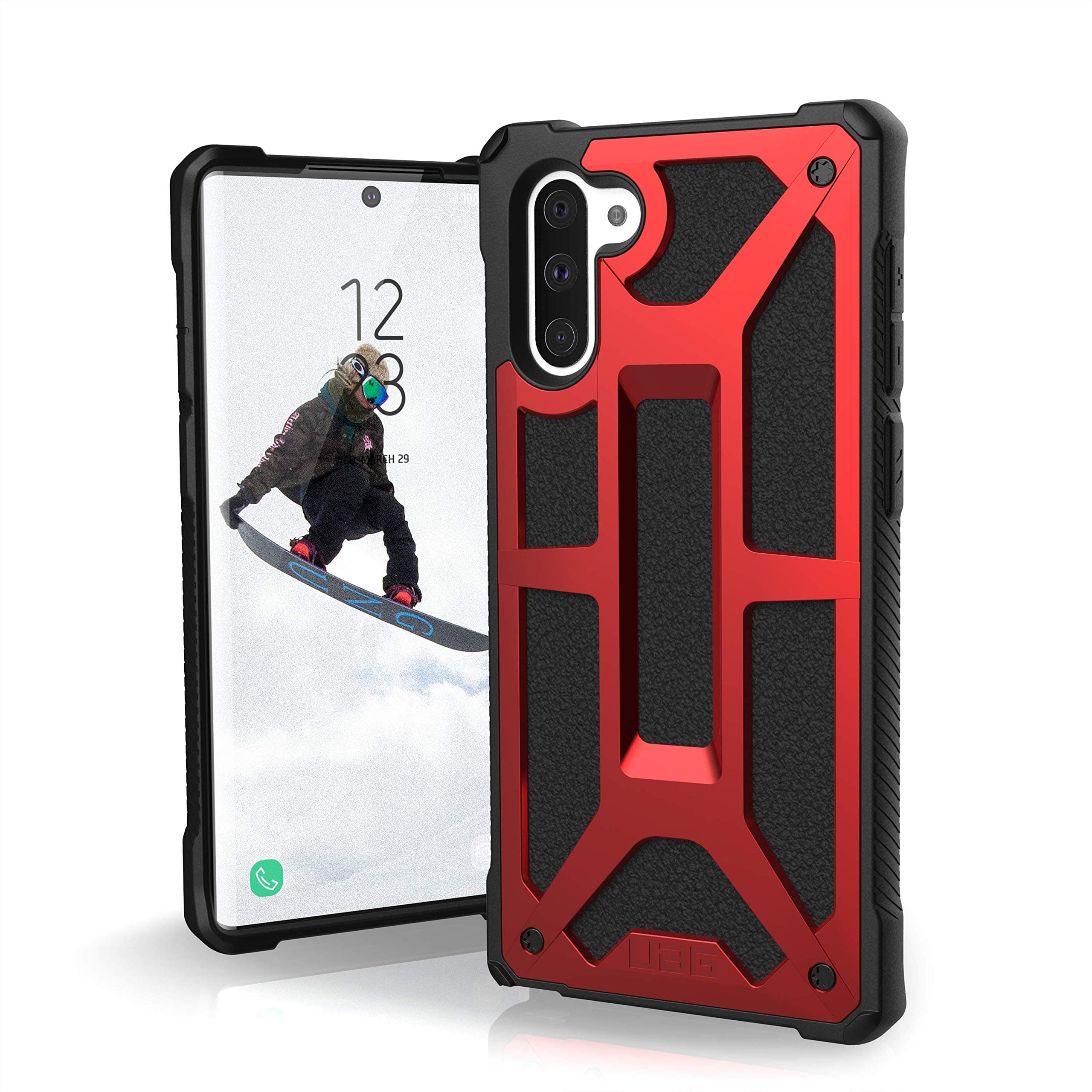 UAG Designed for Samsung Galaxy Note10 [6.3-inch Screen] Monarch Feather-Light Rugged [Crimson] Military Drop Tested Phone Case