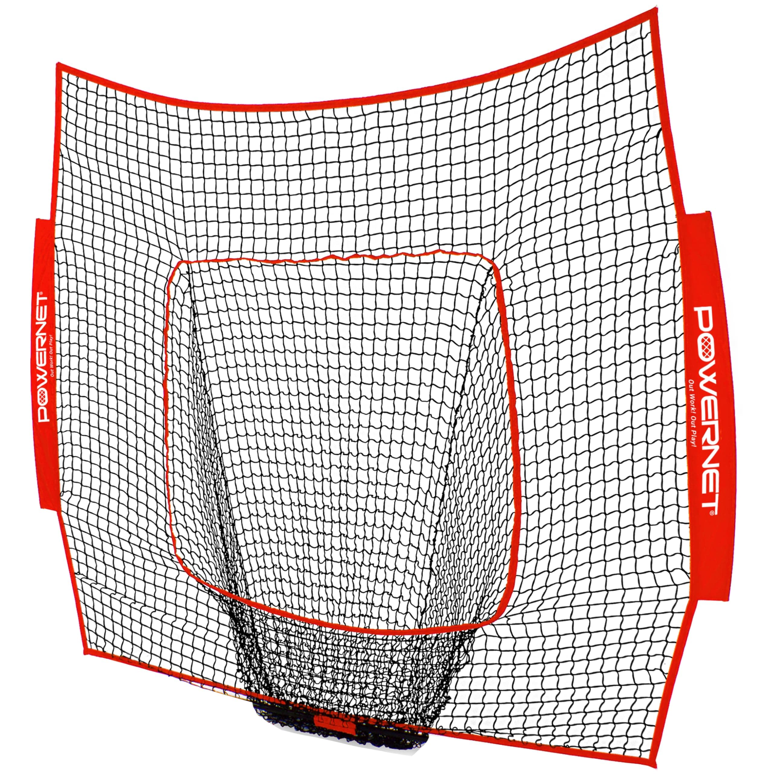 PowerNet 7x7 FT Baseball & Softball Net Replacement Parts, Replace 7x7 FT Frame, Net Only or Carry Bag, Metal Frame and Fiberglass Poles, Durable Nets & Bags Available in Team Colors