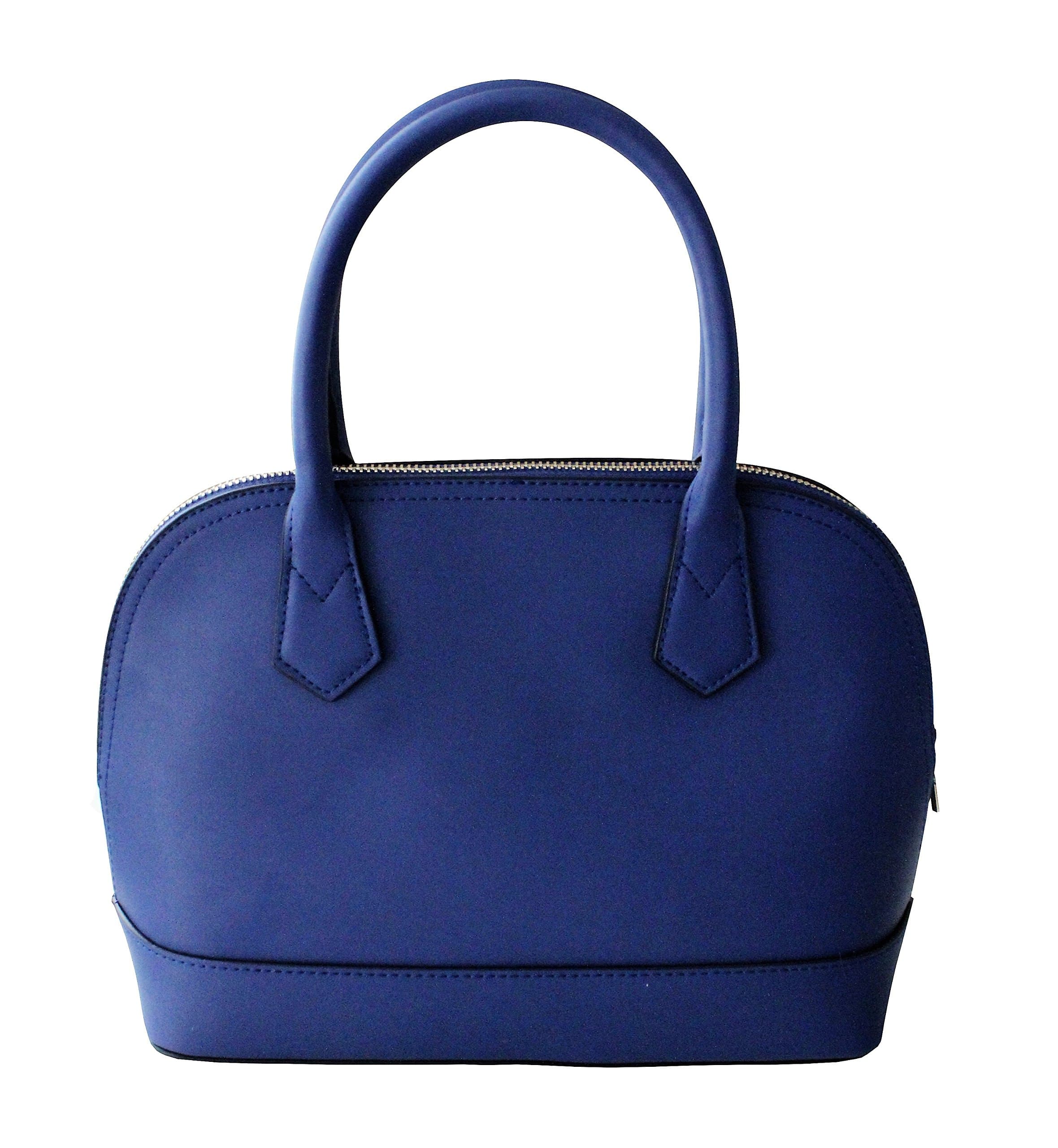 Satchel Handbag | Top Handle | Zipper Closure (Navy)