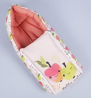 NEW COMERS® 3 in 1 Baby Bed, Sleeping Bag & Carry Nest, Cotton Baby Bedding for New Born & Infant, Travel Friendly Portable Bassinet, for Baby Carrying & co Sleeping, Unisex Baby Sleeping Bed-807