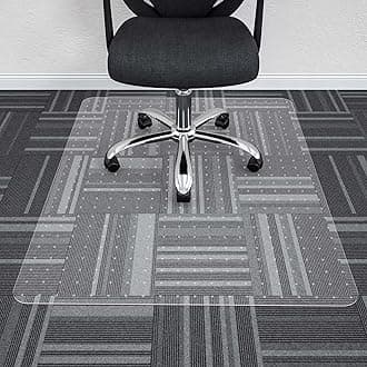Large Chair Mat for Carpet, Easy Glide Plastic Carpet Floor Protector Mat for Office Chairs for Work & Home (36" x 48", for Carpeted Floors)