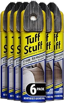 Car Cleaner and Stain Remover, Multi-Purpose for Cars, Truck, Motorcycle, Scrubby Cap, Aerosol, Pack of 6, 17182C-6PK