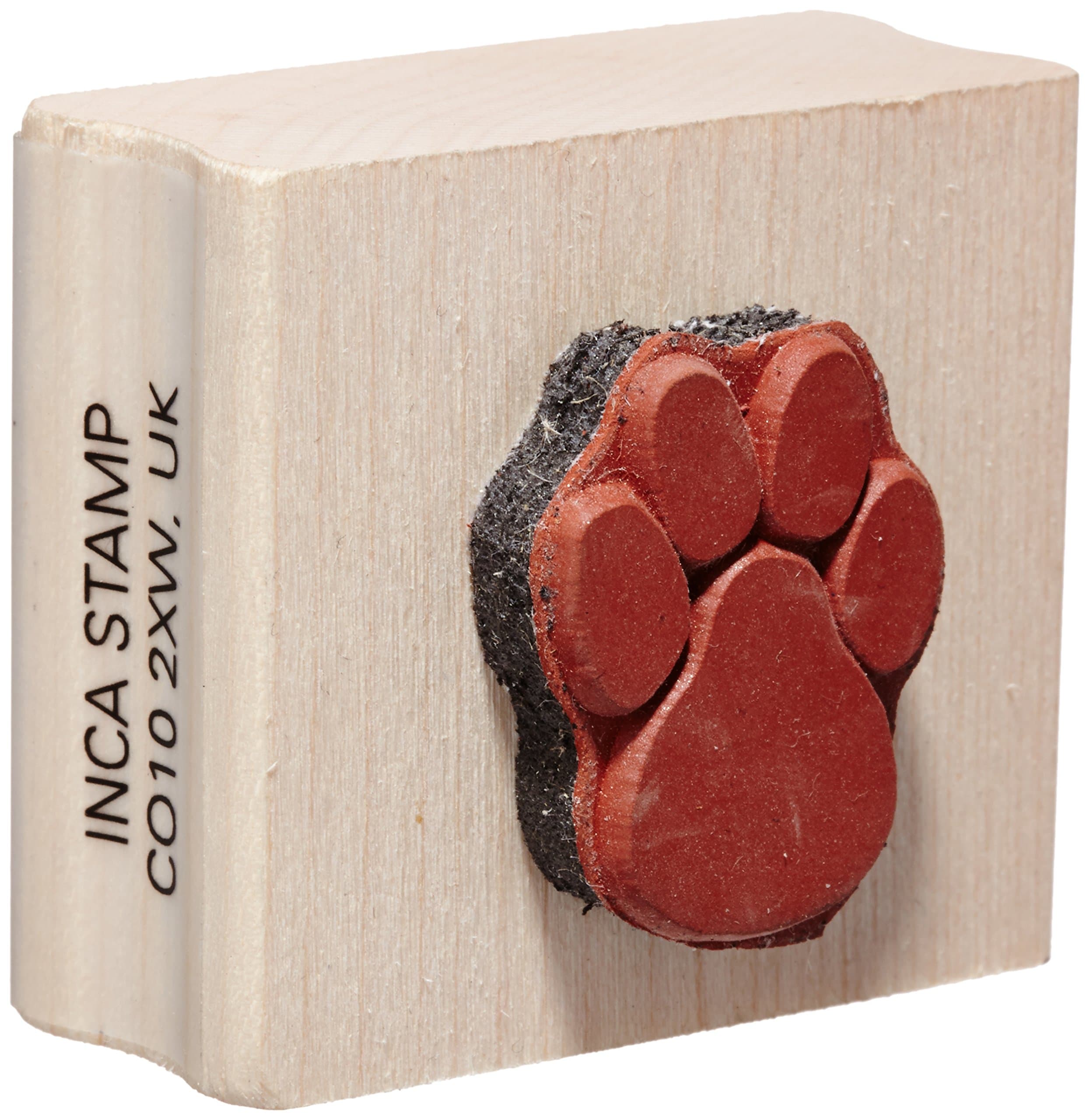 Inca Stamps Paw Print Rubber Stamp