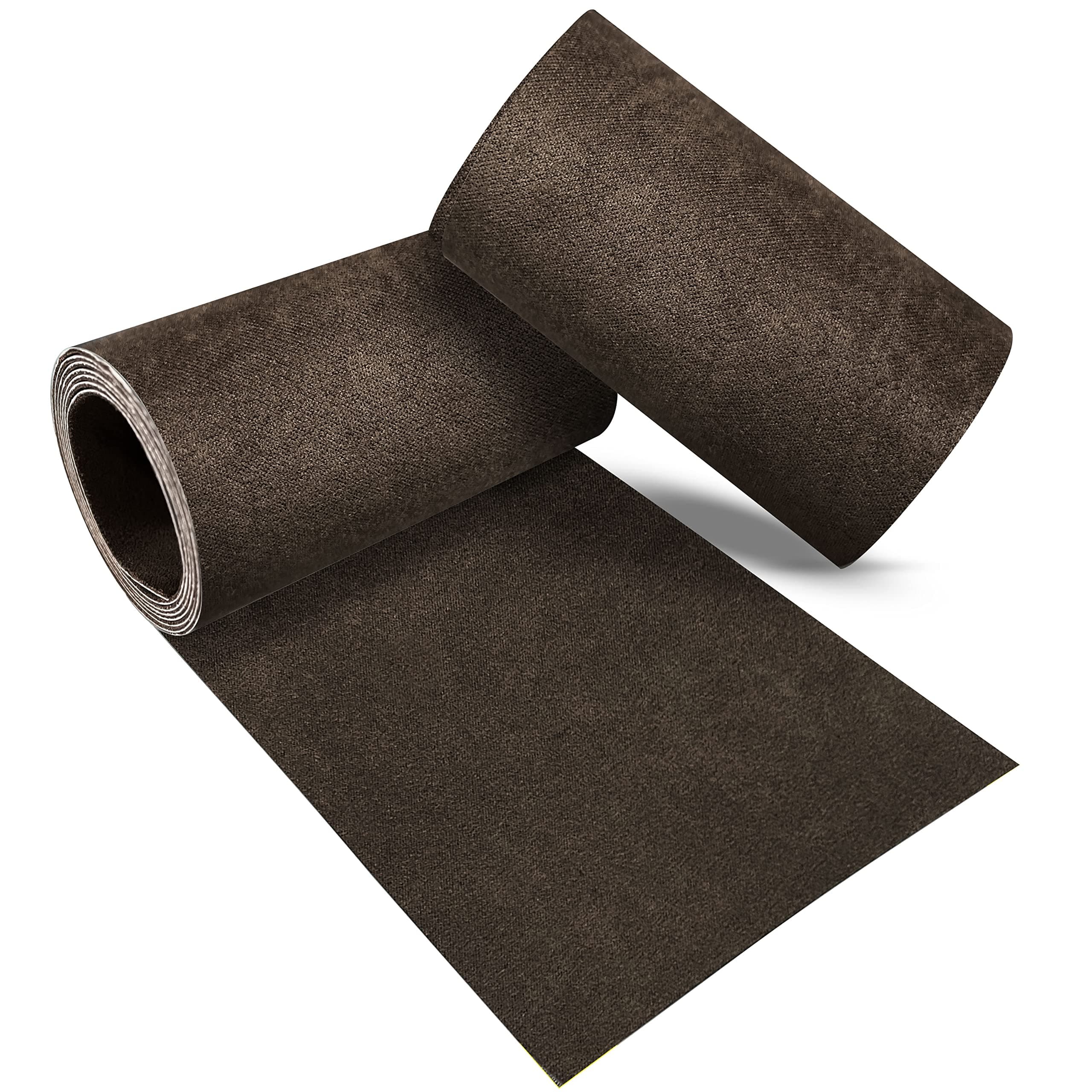 Azobur Rectangular Velvet Repair Patch, Self-Adhesive Flannel Fabric Patch, Multi Colors, Microfiber Patch，Can be Used to Patch Sofas, Car Seats, Handbags, Jacket Holes and Tears (Dark Brown)