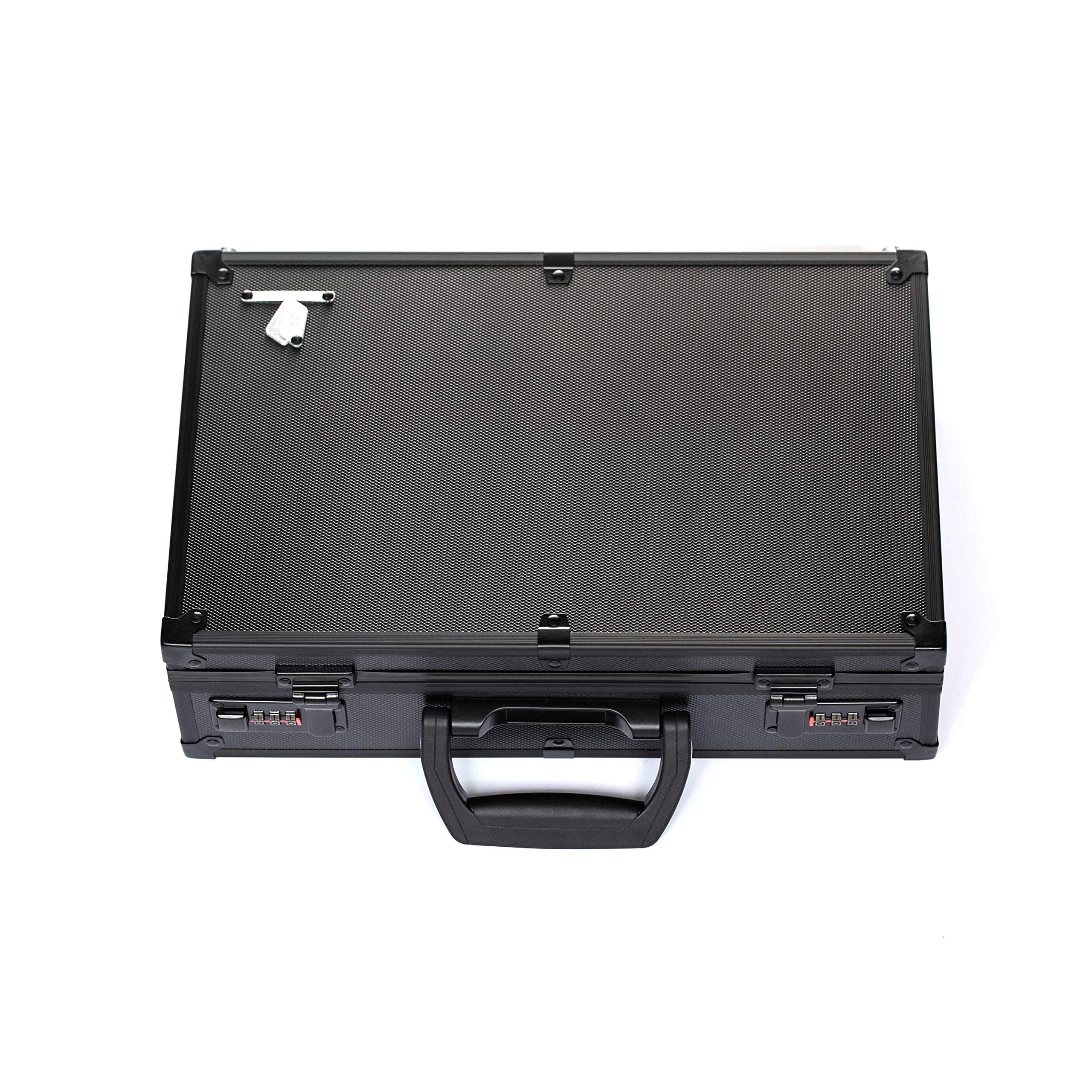 TC-A6 Black Lockable Storage Case with Movable Dividers for TCG, Deck Box, Card Games, MTG, Magic, FaB, PTCG, EDH, YGO, Commander, Dominion, Trading Cards