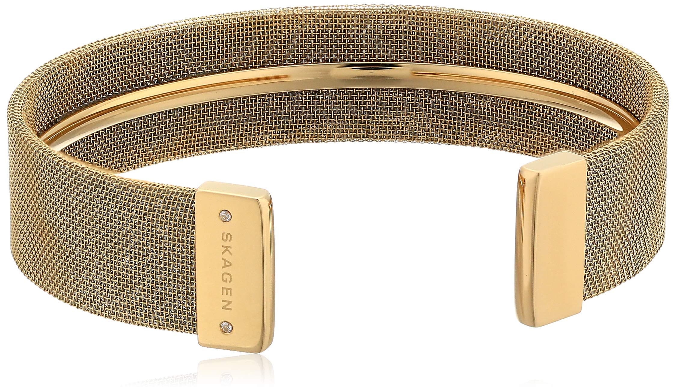 Skagen Women's Merete Gold-Tone Mesh Bangle