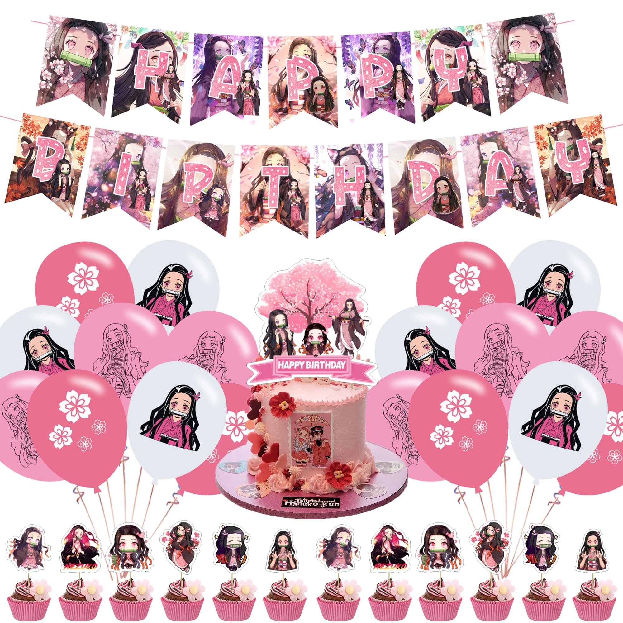 Kithwaro Nezuko Birthday Party Decorations