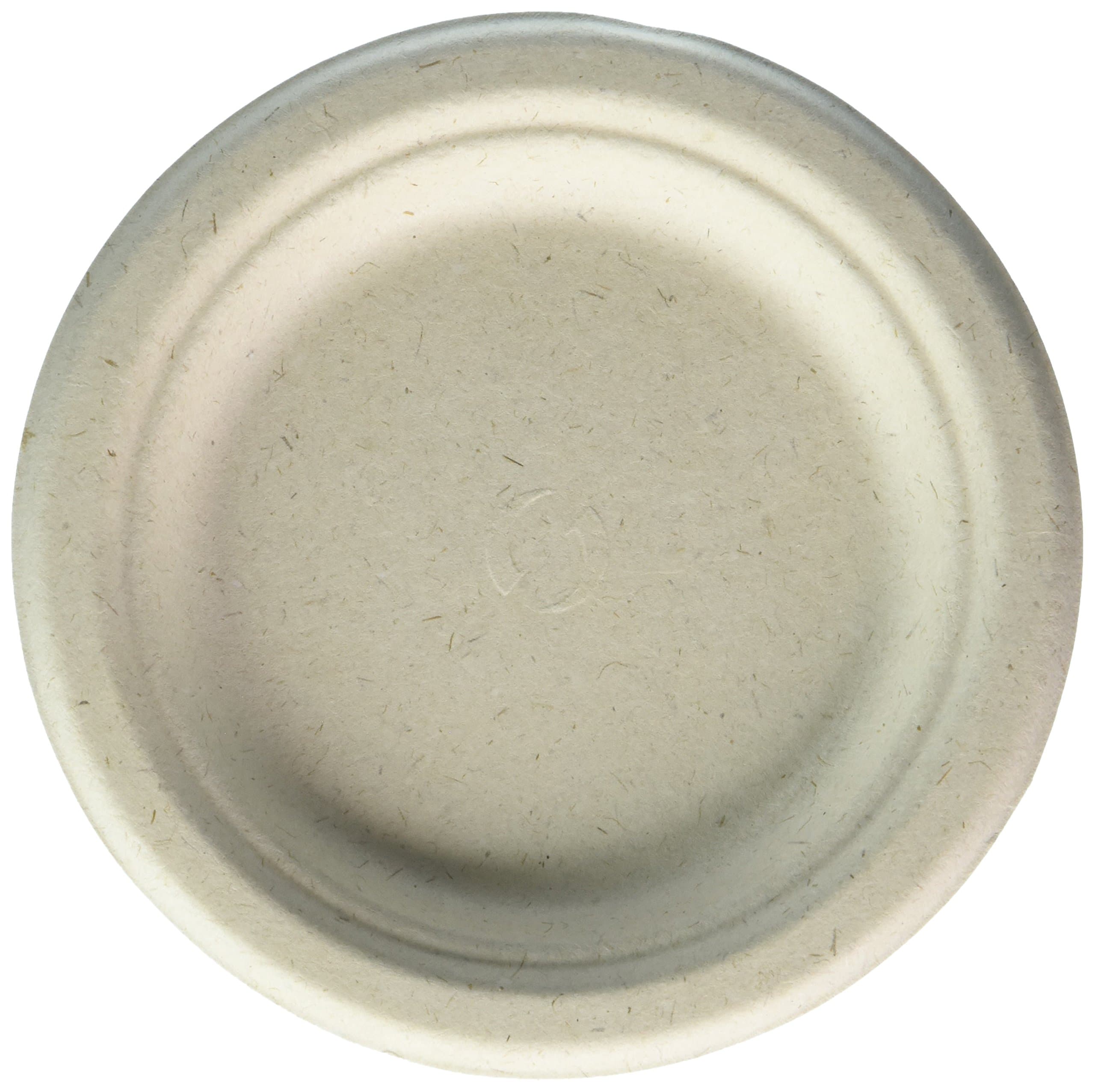 Green Wave125 Count, 100% Compostable plates |paper plates |eco-friendly plates | Bagasse plates | disposable plates |biodegradable plates | 6 inches round plates, made of Sugarcane fiber. OV-P006