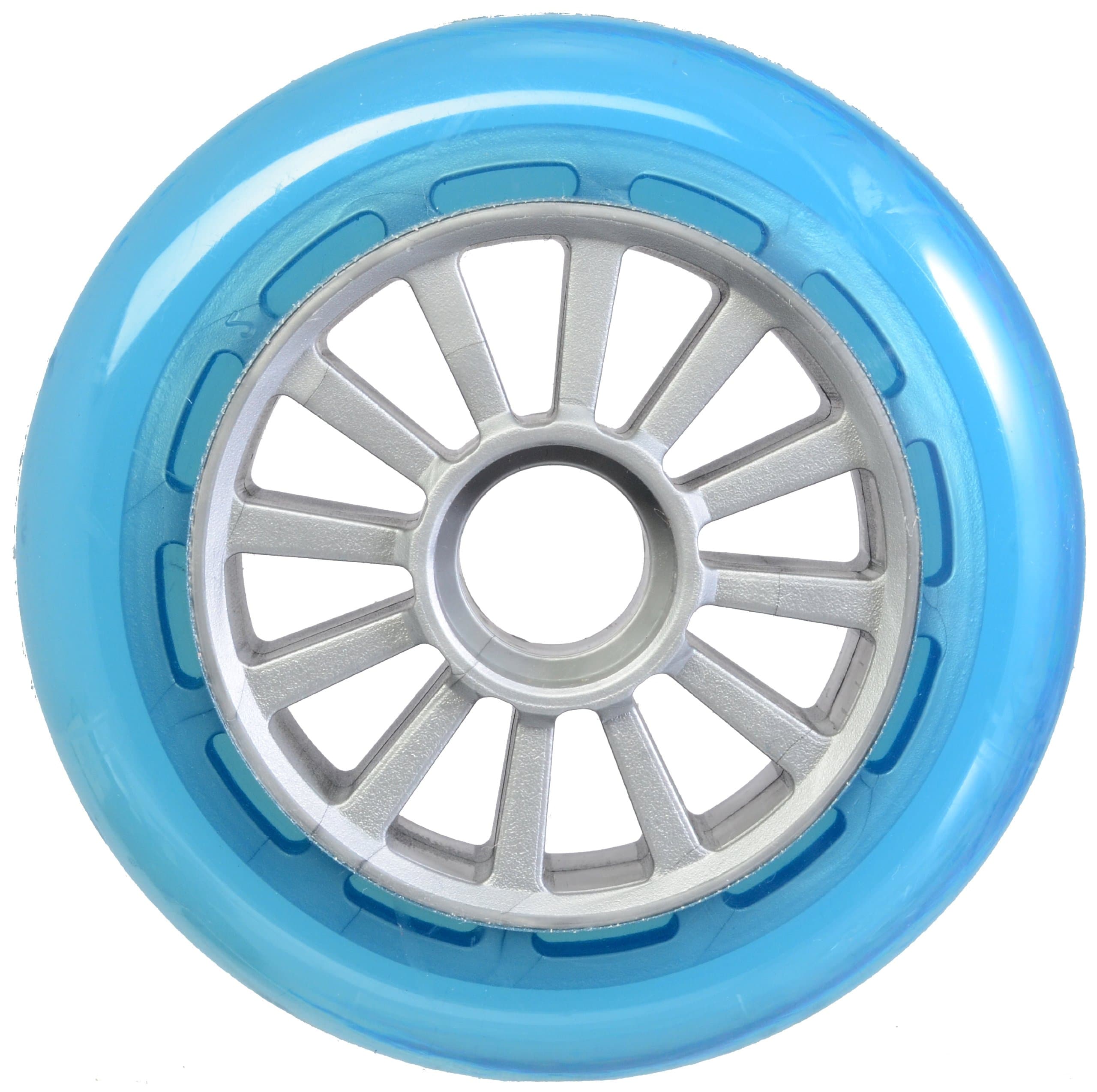 YAK Scooter Wheel Blue-Silver 100mm
