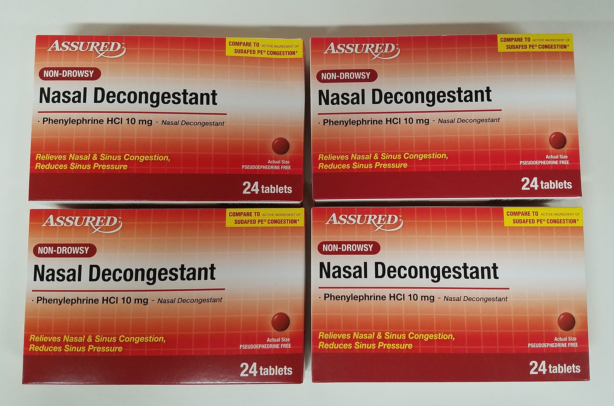 Assured Non Drowsy Nasal Decongestant, 96 Tablets