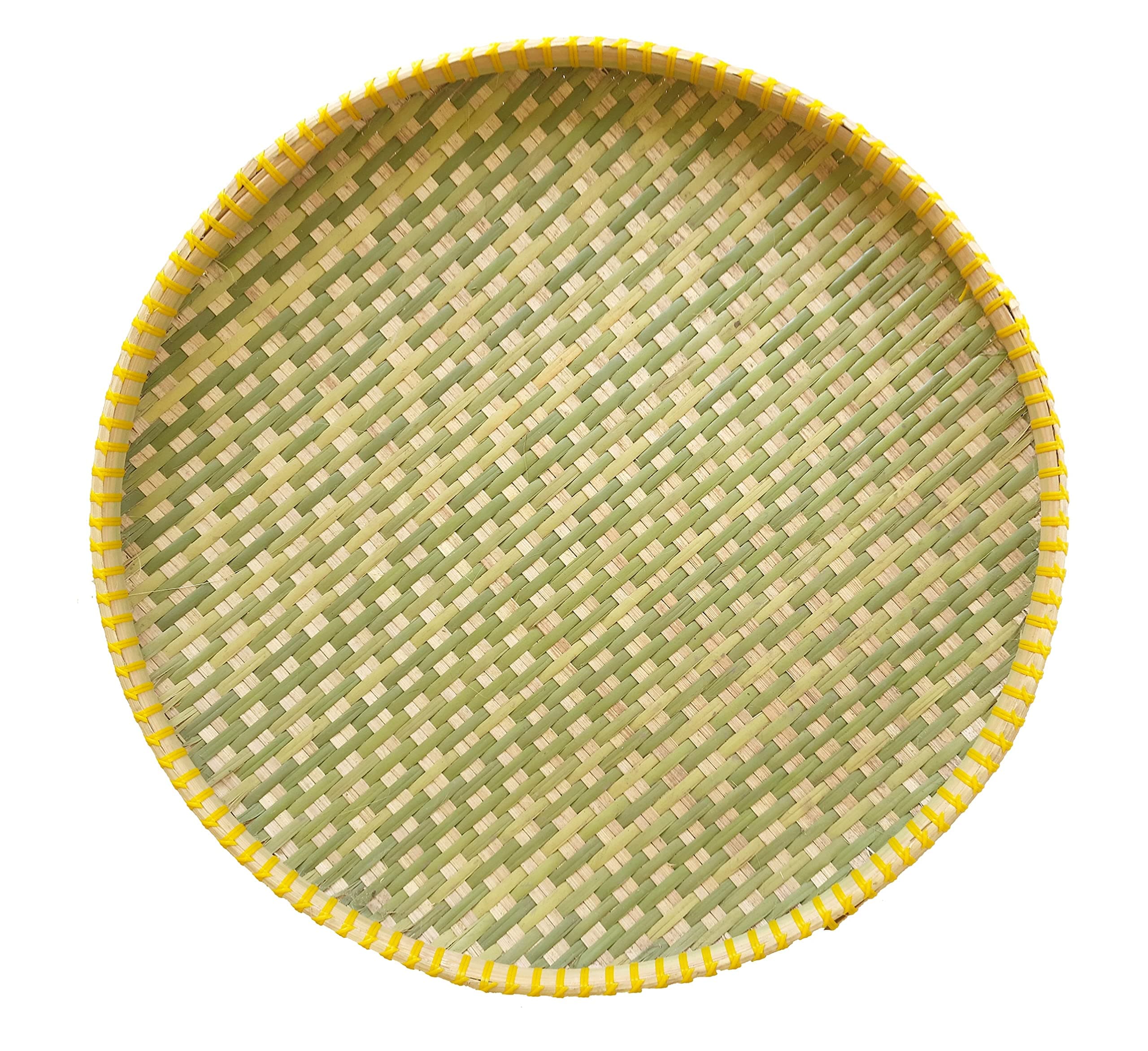 Bamboo Made Serving Trays and Platters - Light Green.