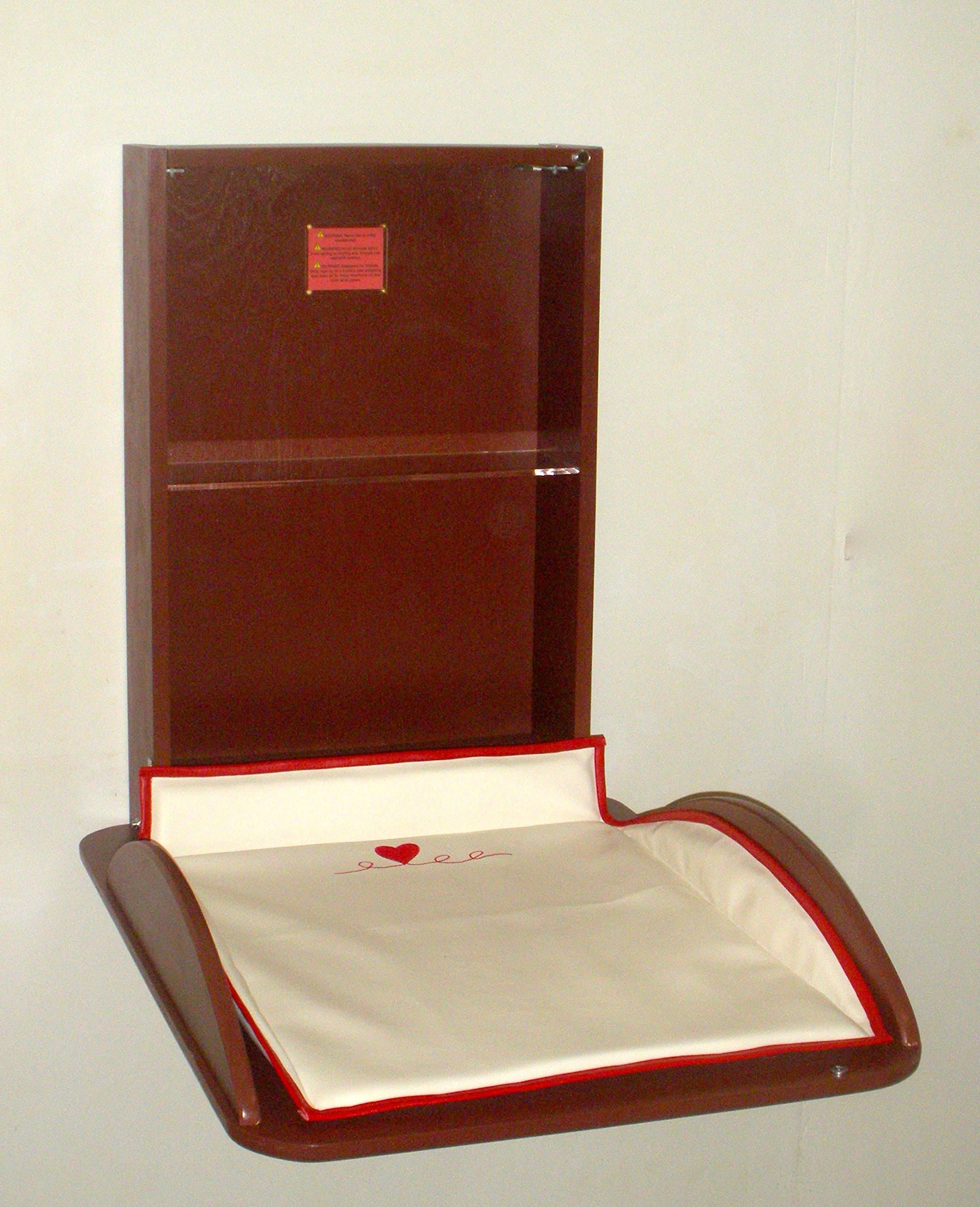 Wall Mounted Baby Changing Table, Classic Vertical,New Town Brown