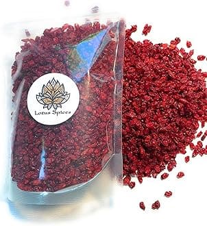 Lotus Spices - Authentic and Genuine Barberries (Zereshk), Fresh, Non-GMO (1 Pound)