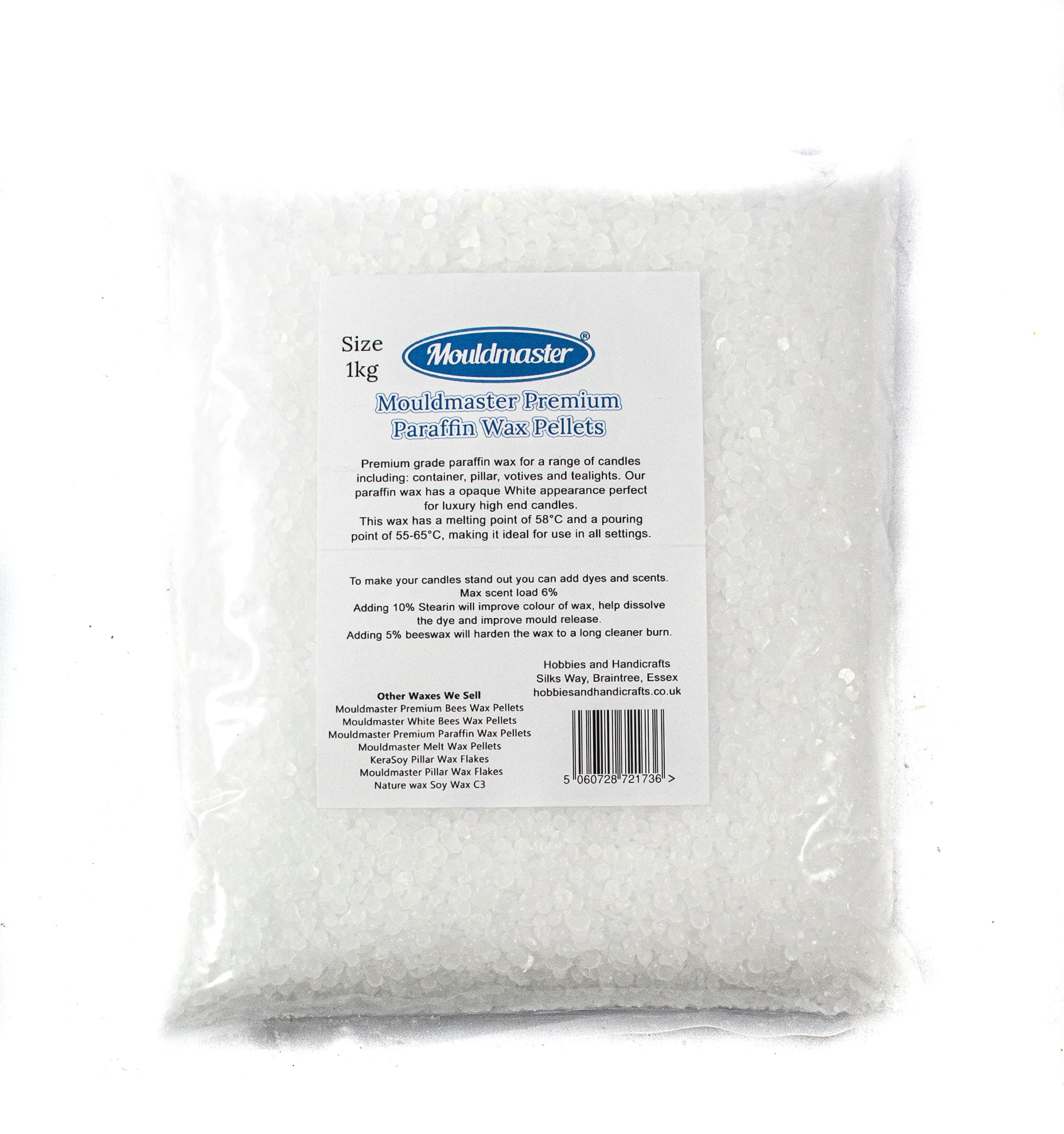 Paraffin Wax, Translucent, 1kg