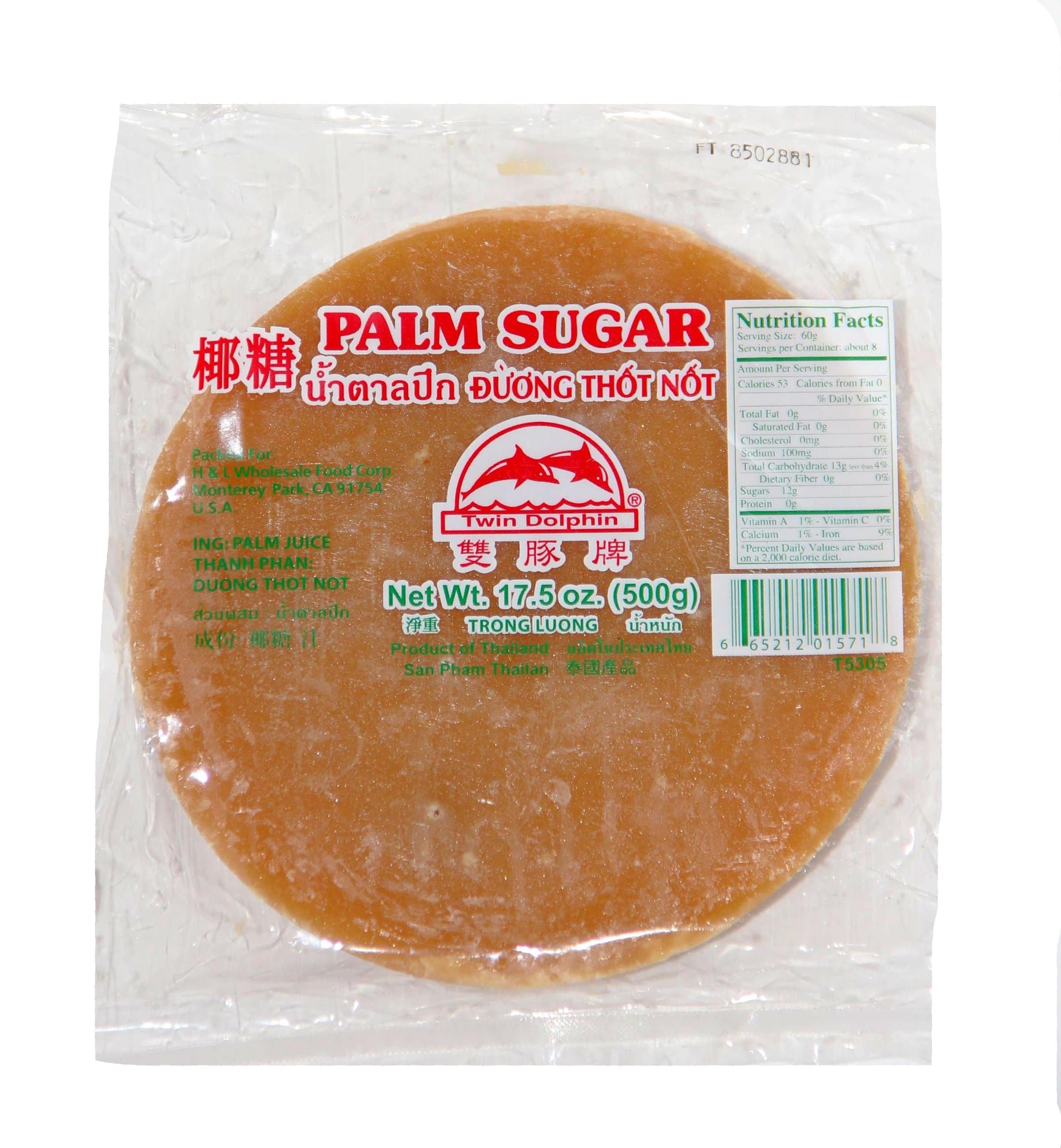 Twin Dolphin Palm Sugar - 17.5oz - 2 Pack