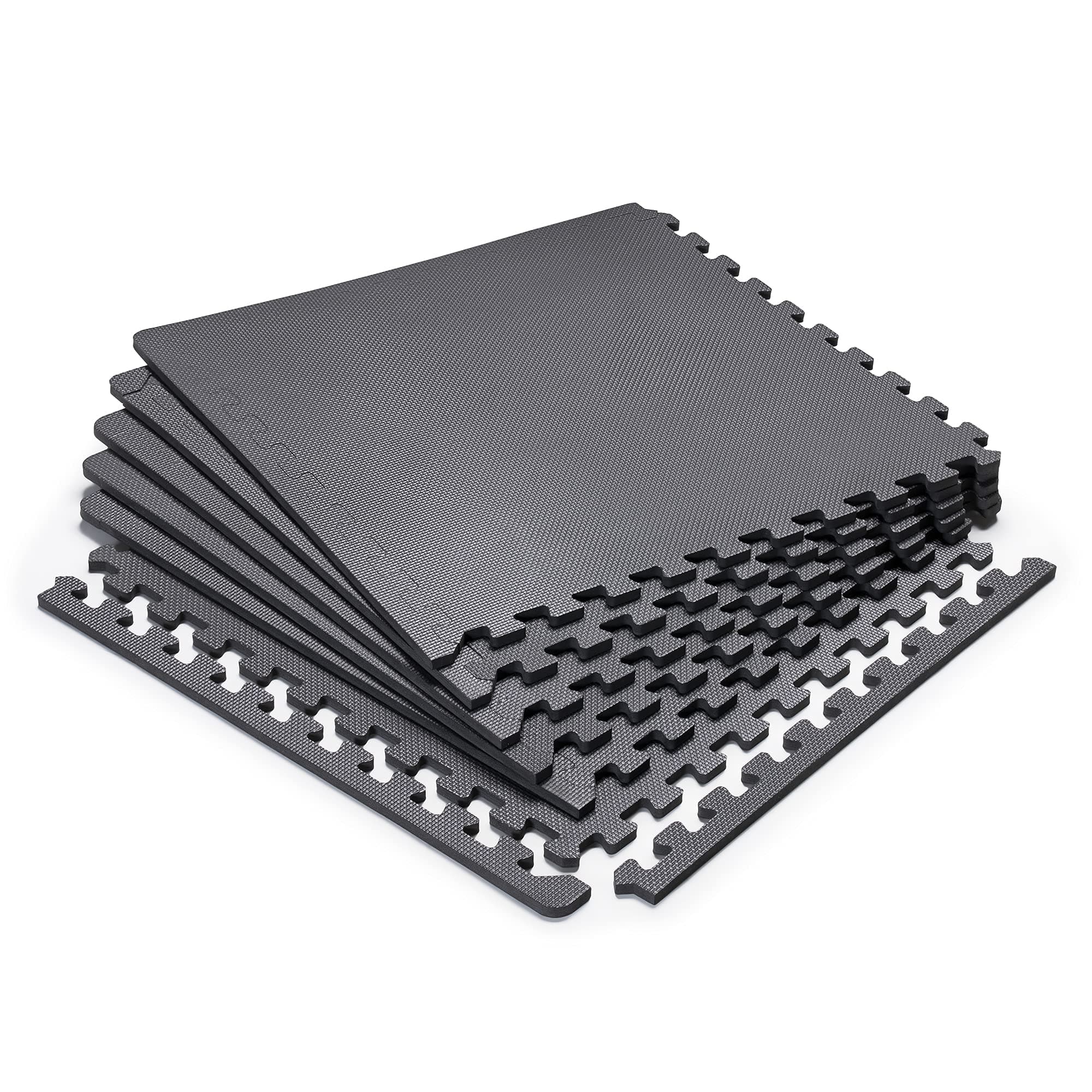 EVA Foam Interlocking Flooring Mat High Density Non-Slip Tiles for Fitness Equipment, Workout Cushion and Floor Protection