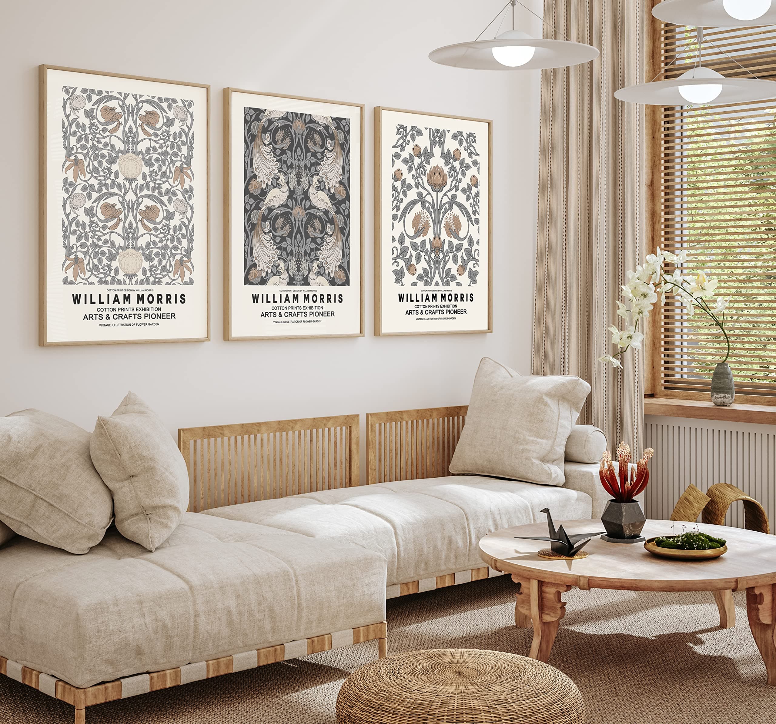 Set of 3 William Morris Prints (A3)