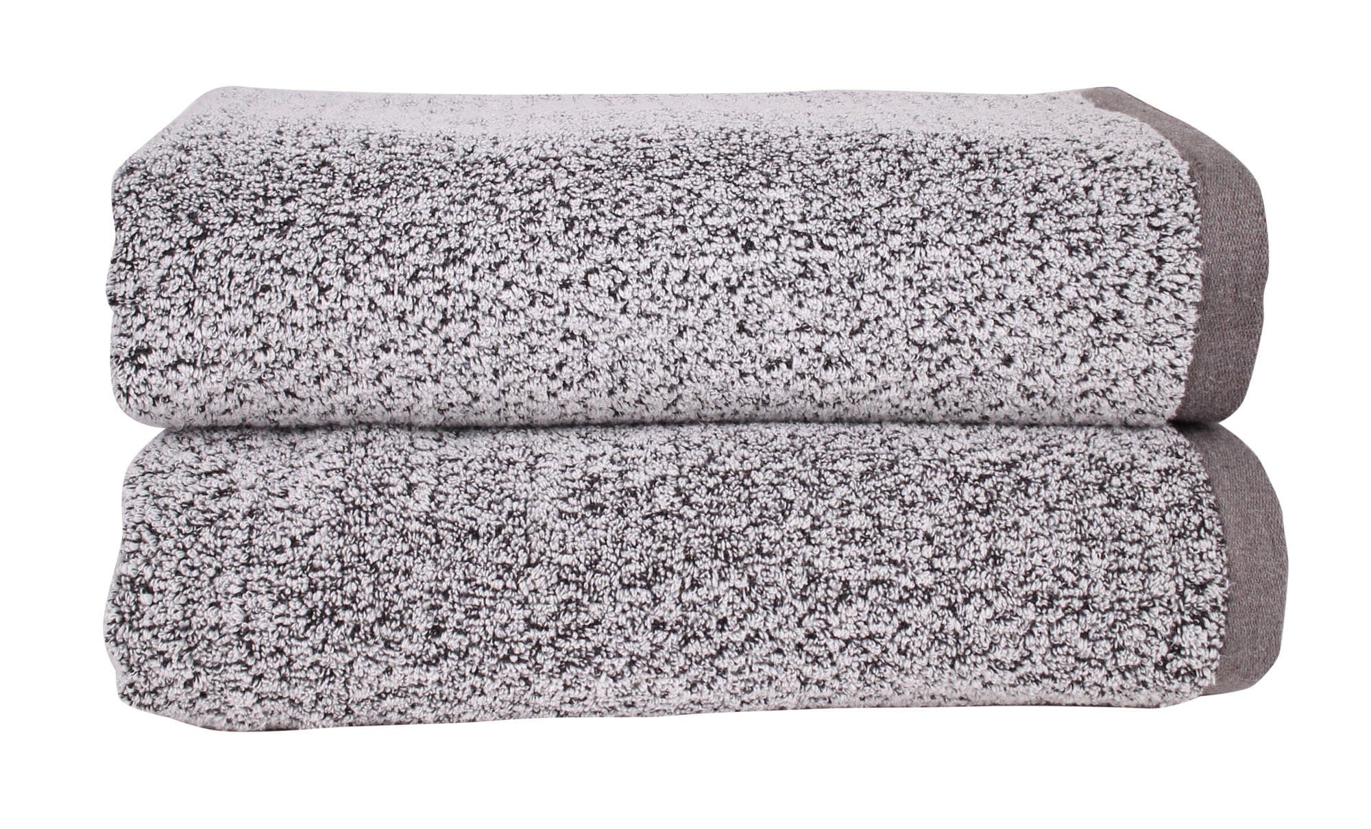 Diamond Jacquard Quick Dry Bath Towel,2 Pack,Grey