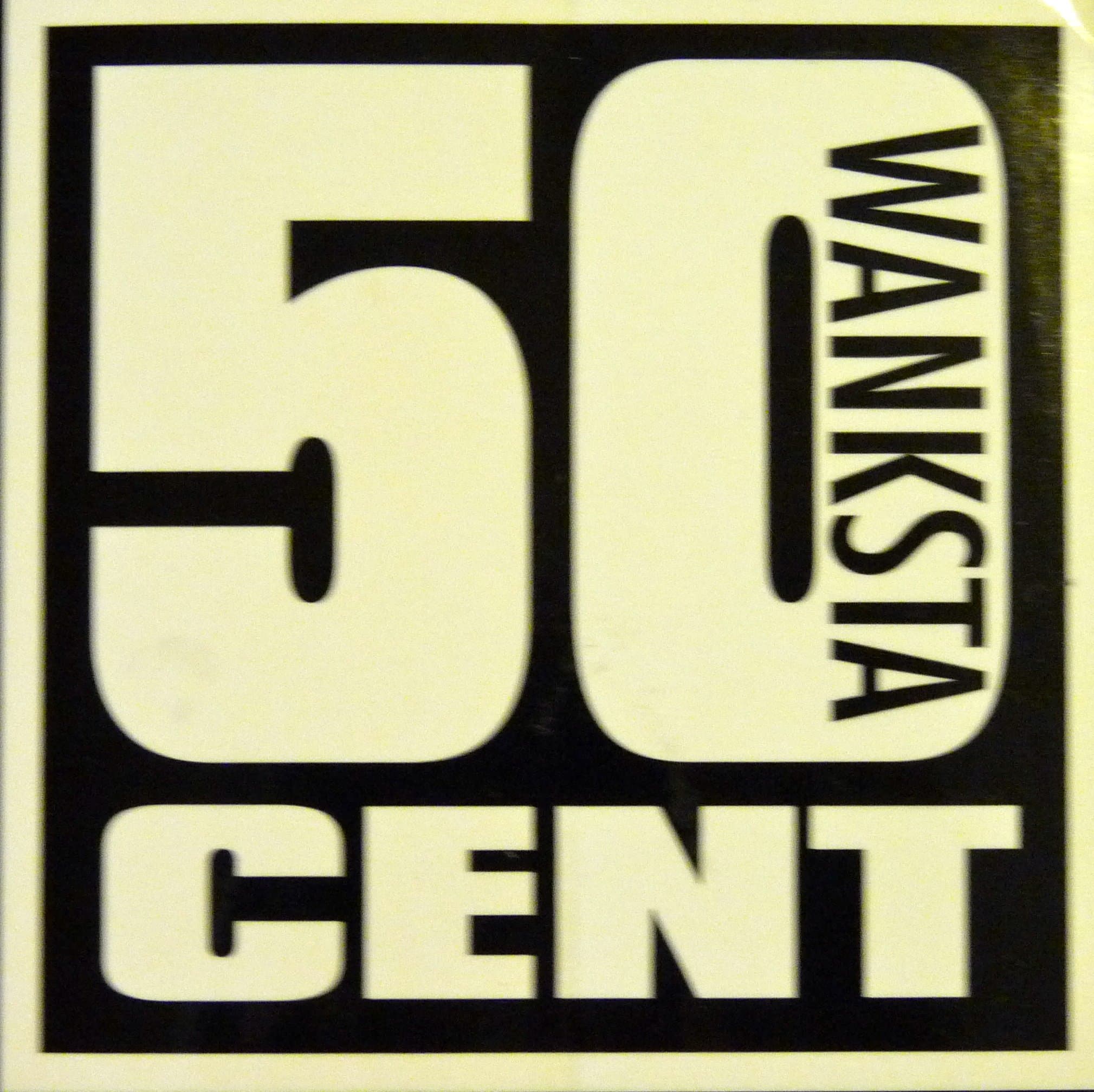 50 Cent - Wanksta - Rare Advertising Sticker