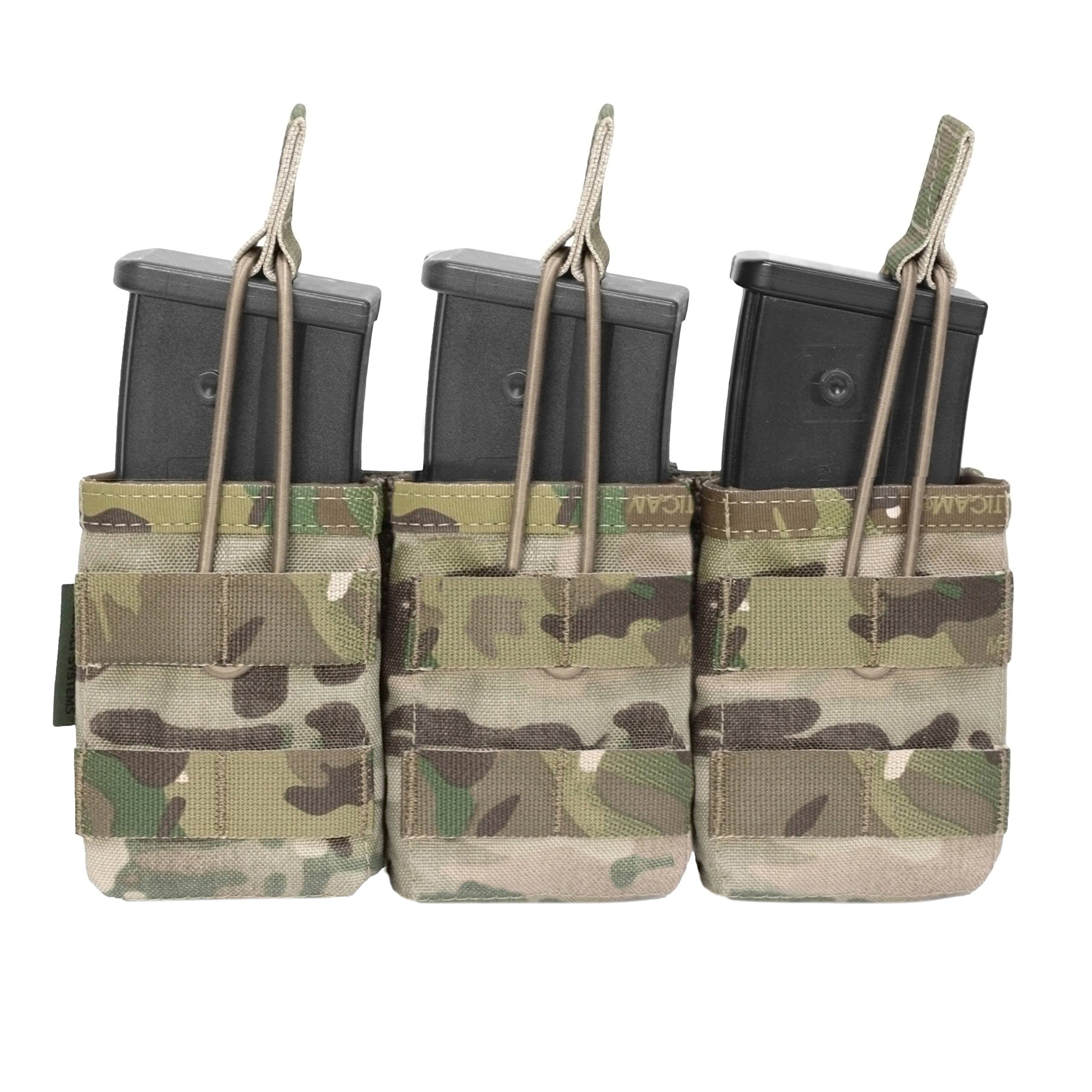 Warrior Assault Systems Bungee Retention Triple MOLLE Open G36 Mag Pouch (3 Magazine)