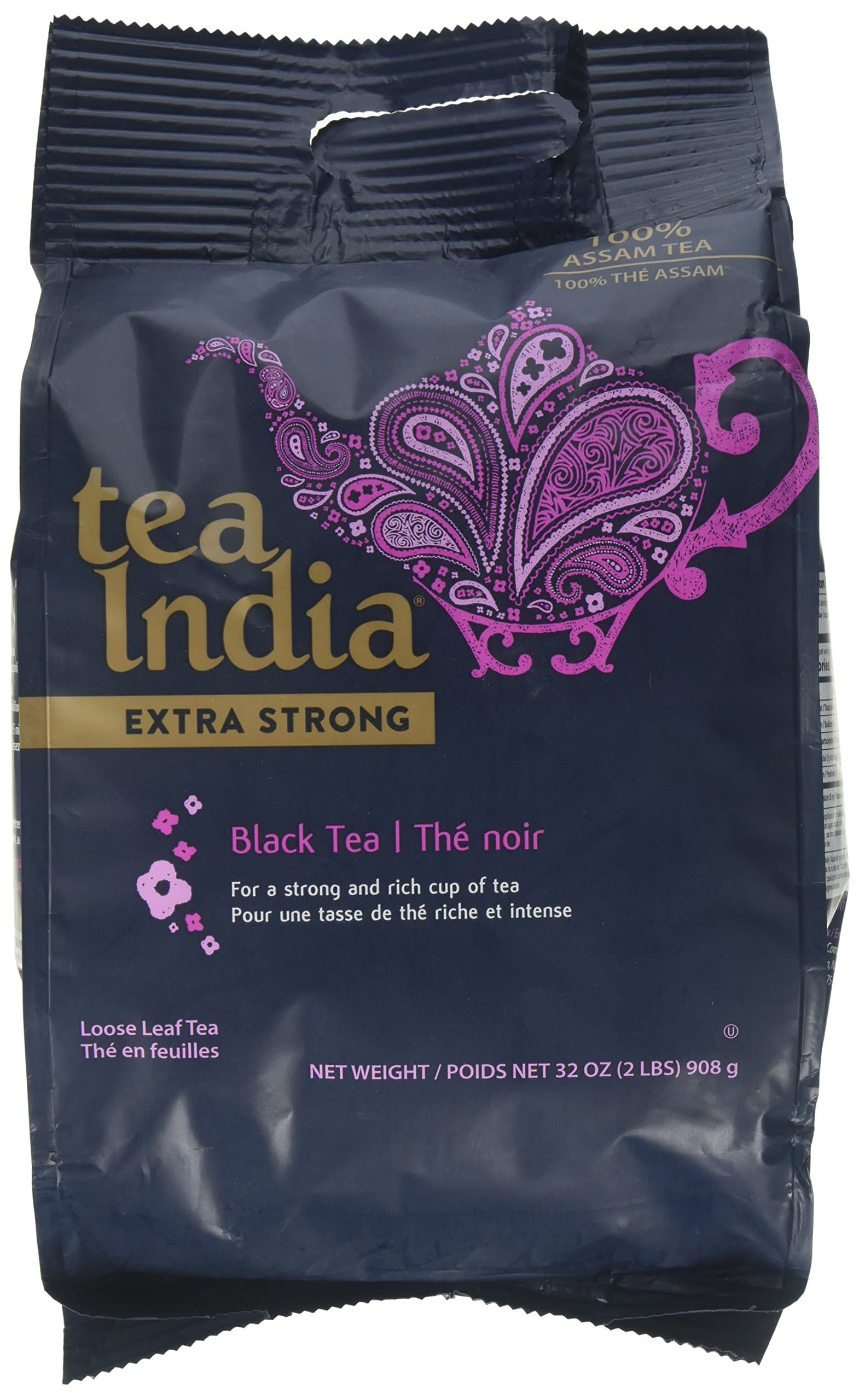 Tea India Extra Strong Black Loose Leaf Tea 100% Assam TEA - 32 Ounce (2lb)